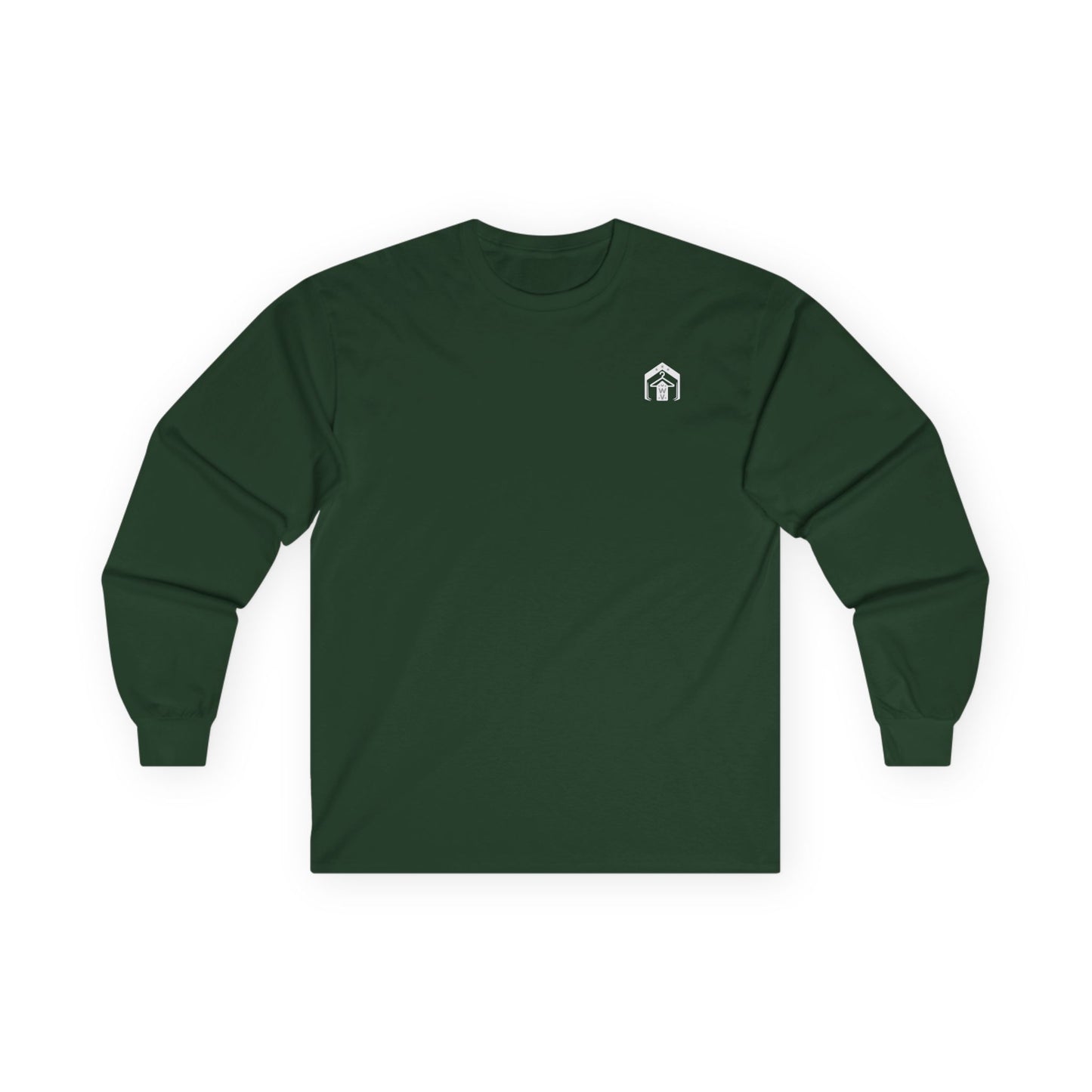 Made in America Long Sleeve Tee (front logo + back design) – American Pride Shirt