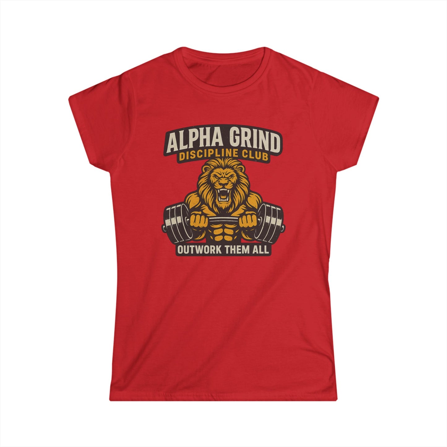 Alpha Grind Women’s Tee (front design) – Gym Apparel