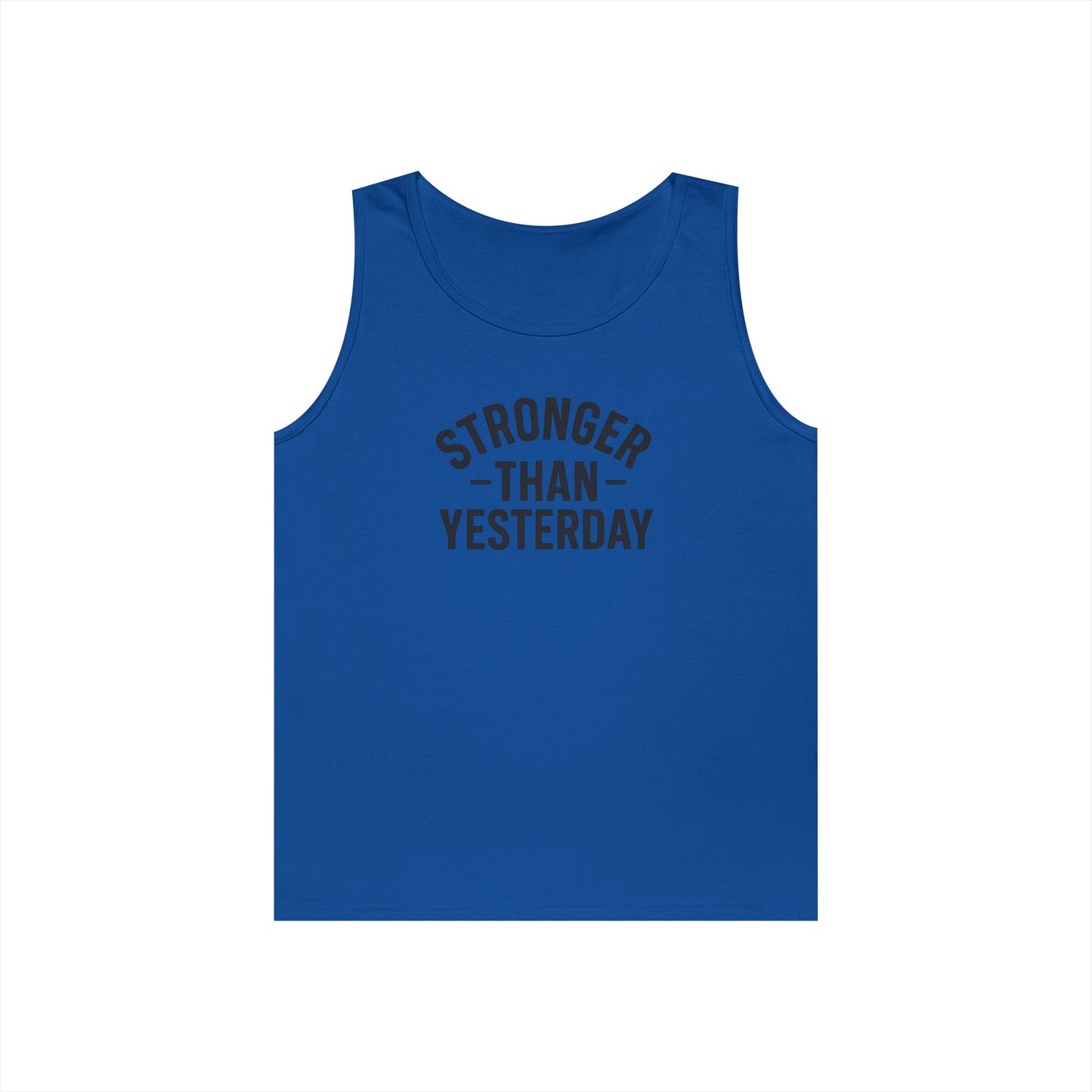 Stronger Than Yesterday Tank Top (front design) – Discipline Club Shirt