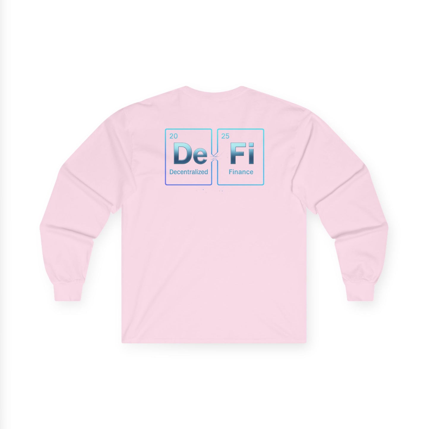 Decentralized Finance Long Sleeve Tee (front logo + back design) – Crypto Vault Shirt