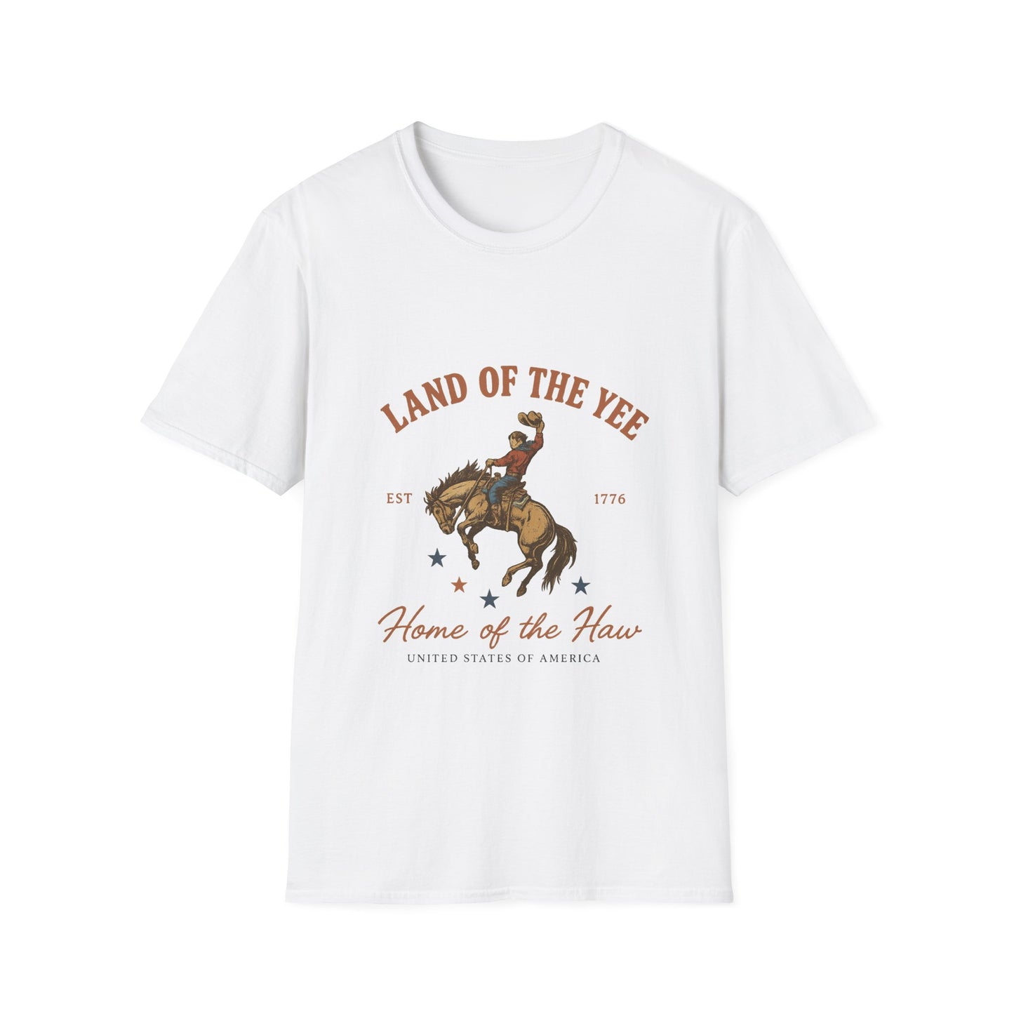 Land of the Yee, Home of the Haw Tee (front design) – American Pride Country Streetwear