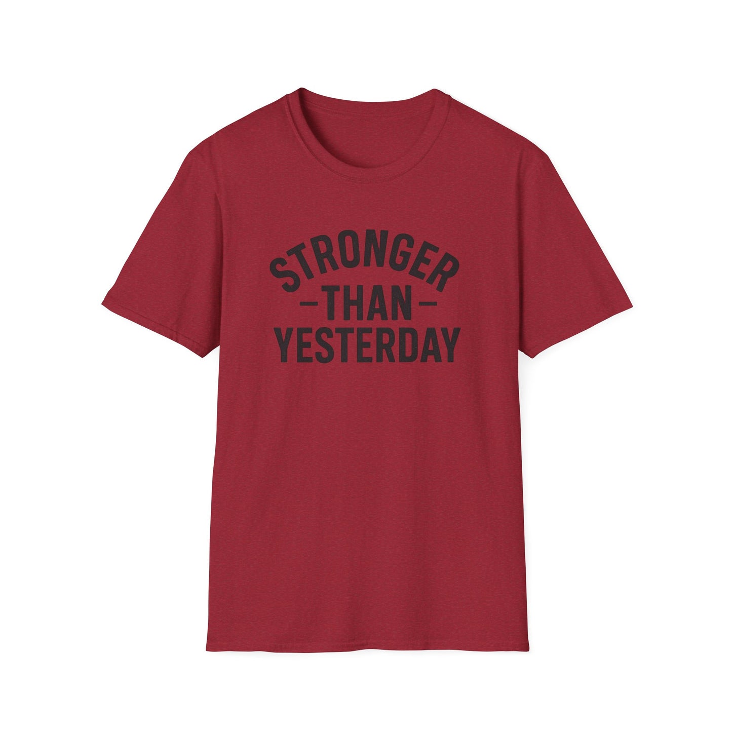 Stronger Than Yesterday Tee (front design) – Discipline Club Shirt