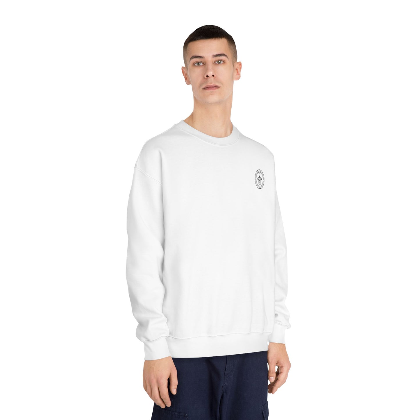 Get In Losers Bitcoin Moon Mission DryBlend Crewneck Sweatshirt (front logo + back design) – Investor Apparel