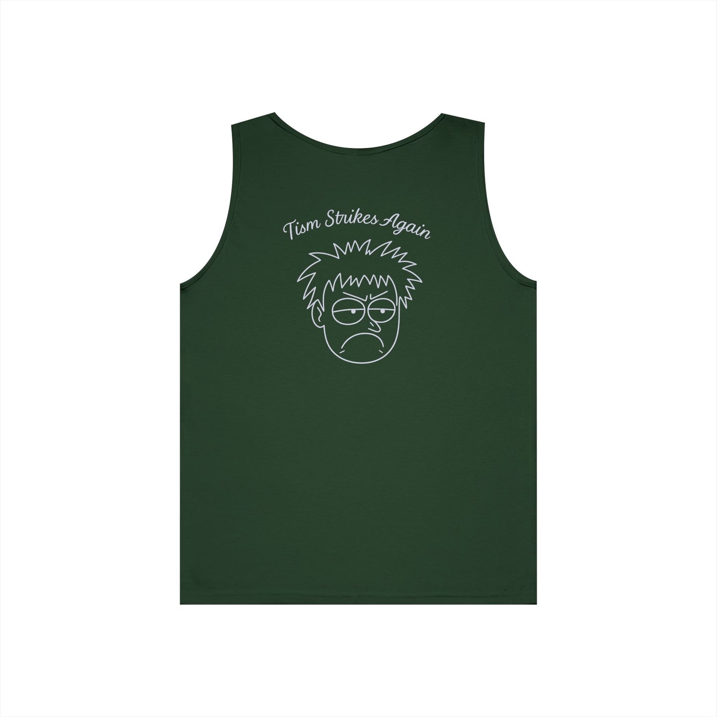 Tism Strikes Again Tank Top (front logo + back design) - Meme Apparel