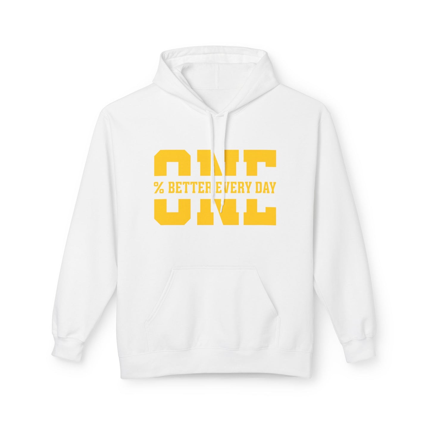 1% Better Every Day Hoodie (front design) – Discipline Club Pullover