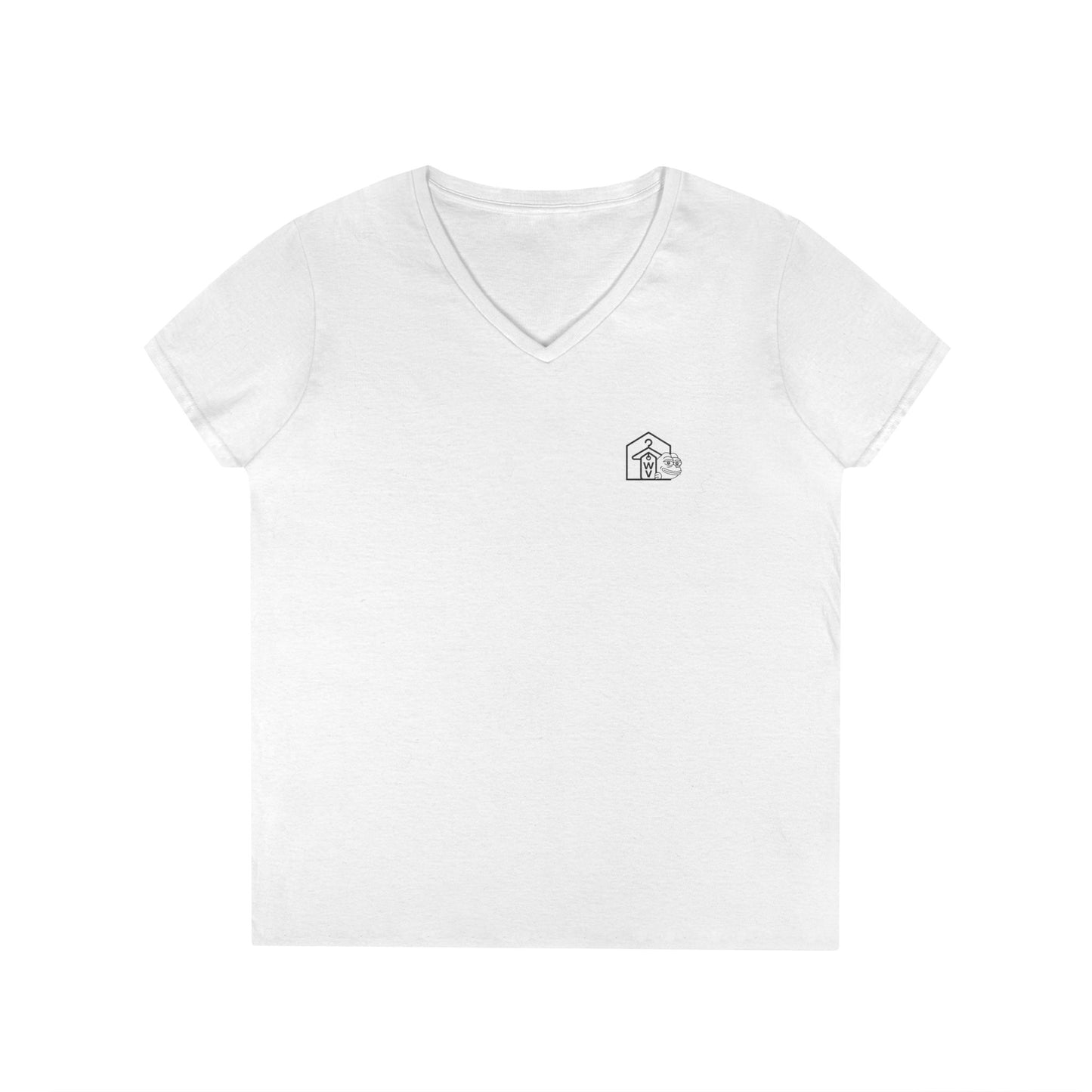 Richard V-Neck Tee (front logo + back design) – Meme Apparel