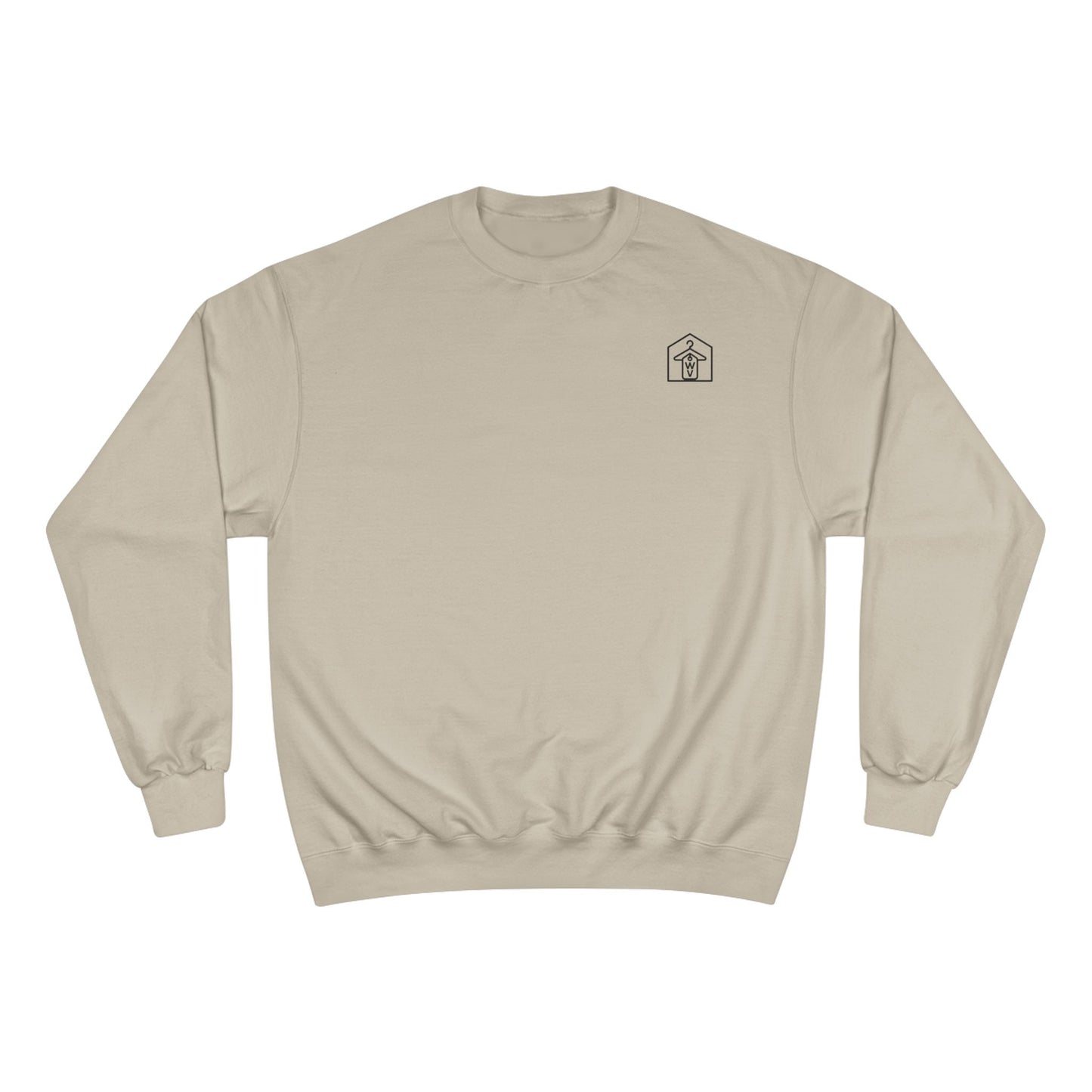 Wearhouse Vibes Signature Crewneck (front logo) – Premium Champion Fleece