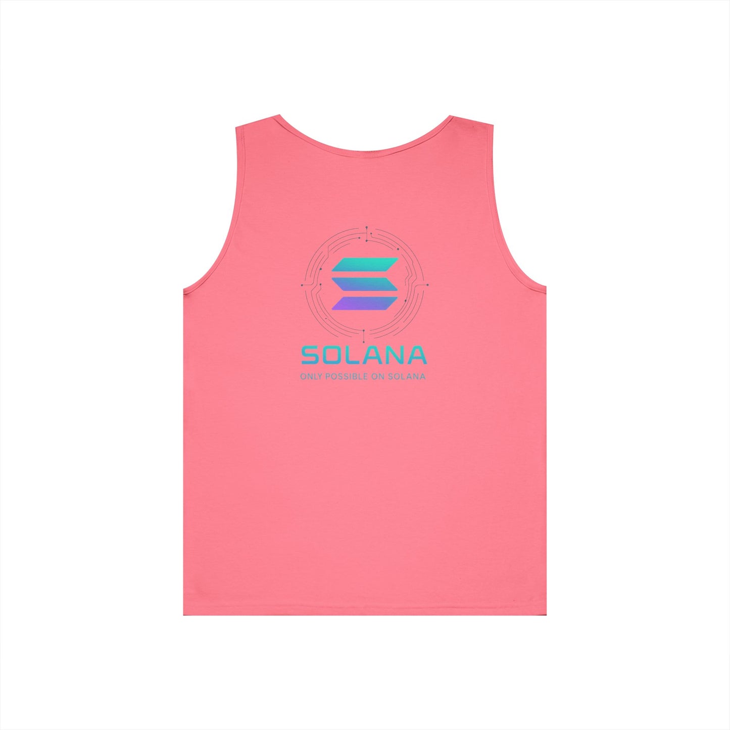 Only Possible on Solana Tank Top (front logo + back design) – Crypto Vault Shirt
