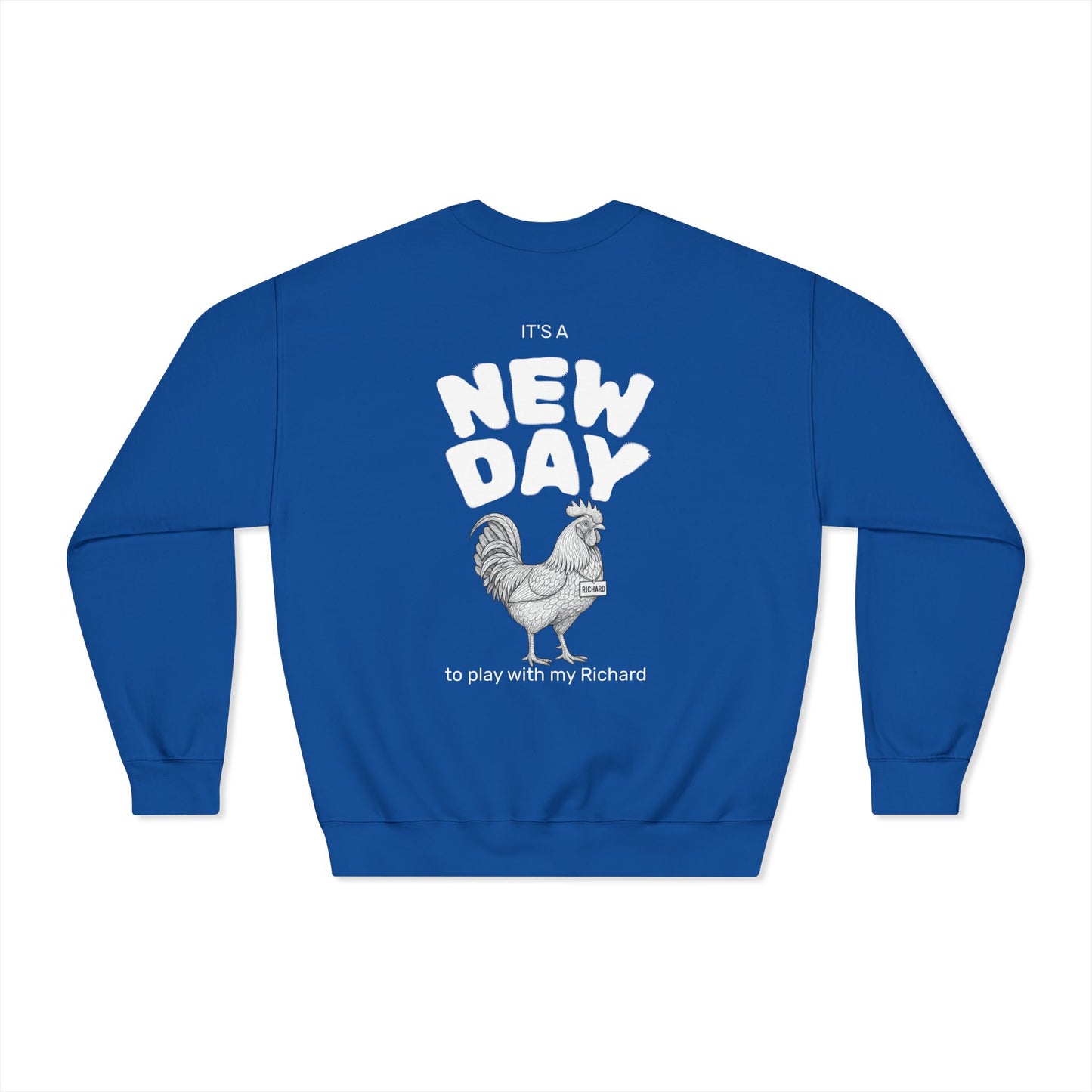 Richard Dryblend Crewneck Sweatshirt (front logo + back design) - Meme Apparel