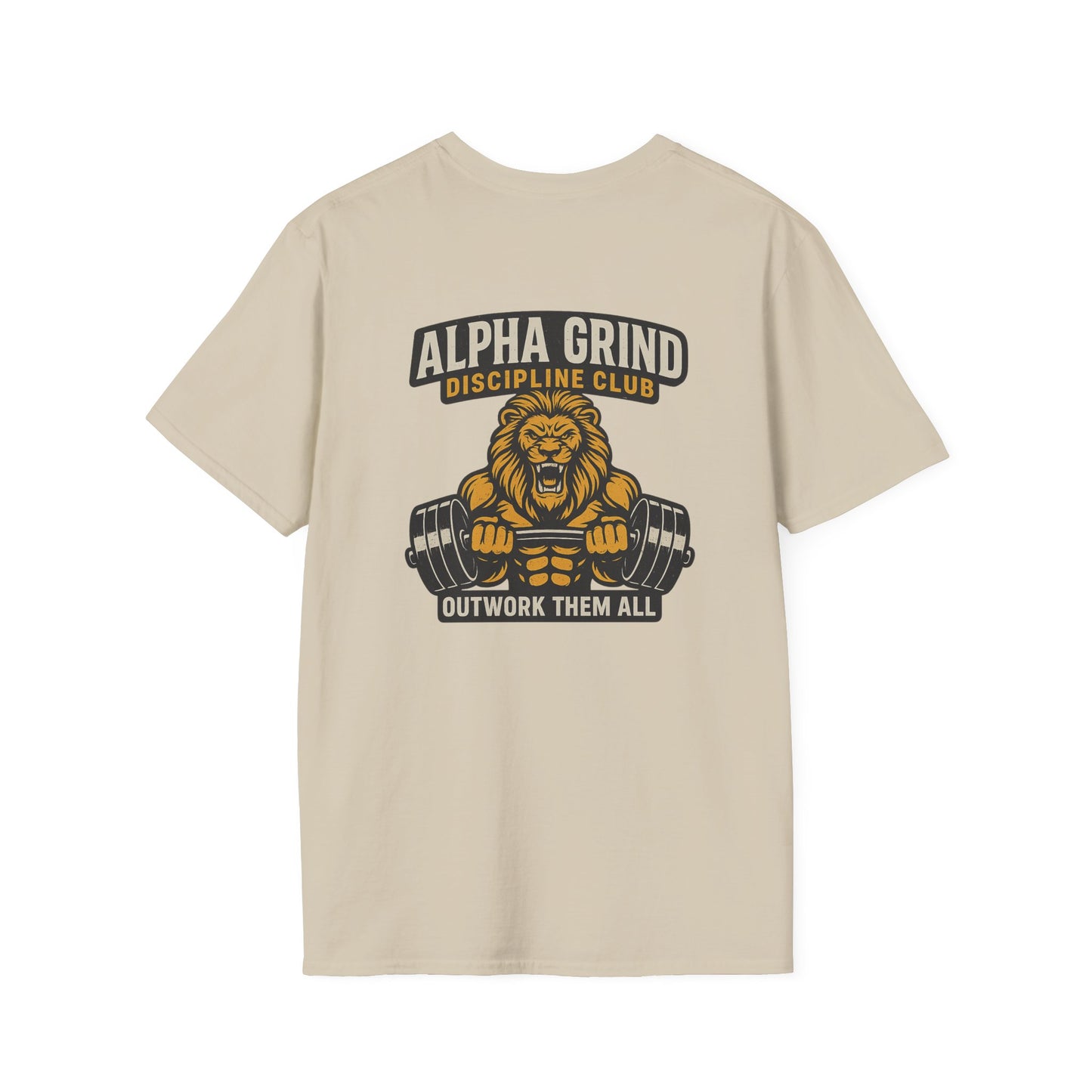 Alpha Grind T-Shirt (front logo + back design) – Gym Apparel