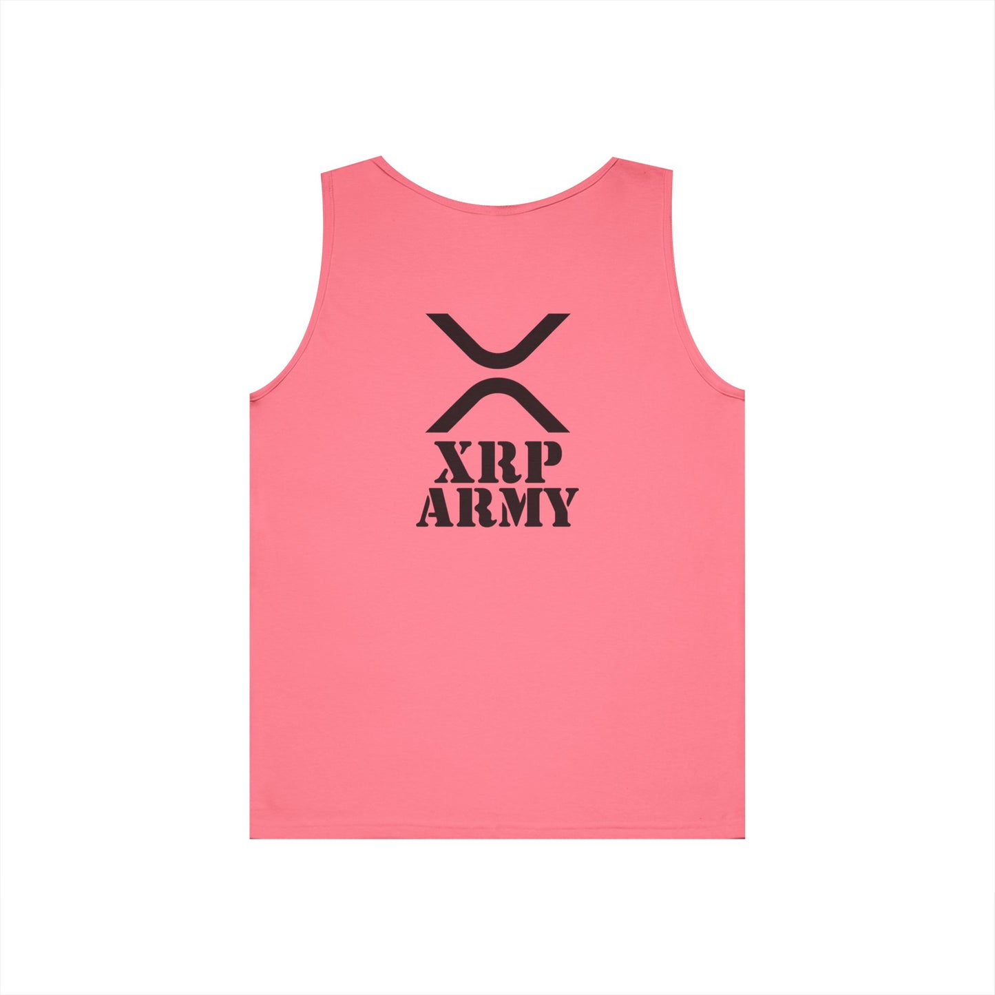 XRP Army Tank Top (front logo + back design) – Crypto Vault Shirt