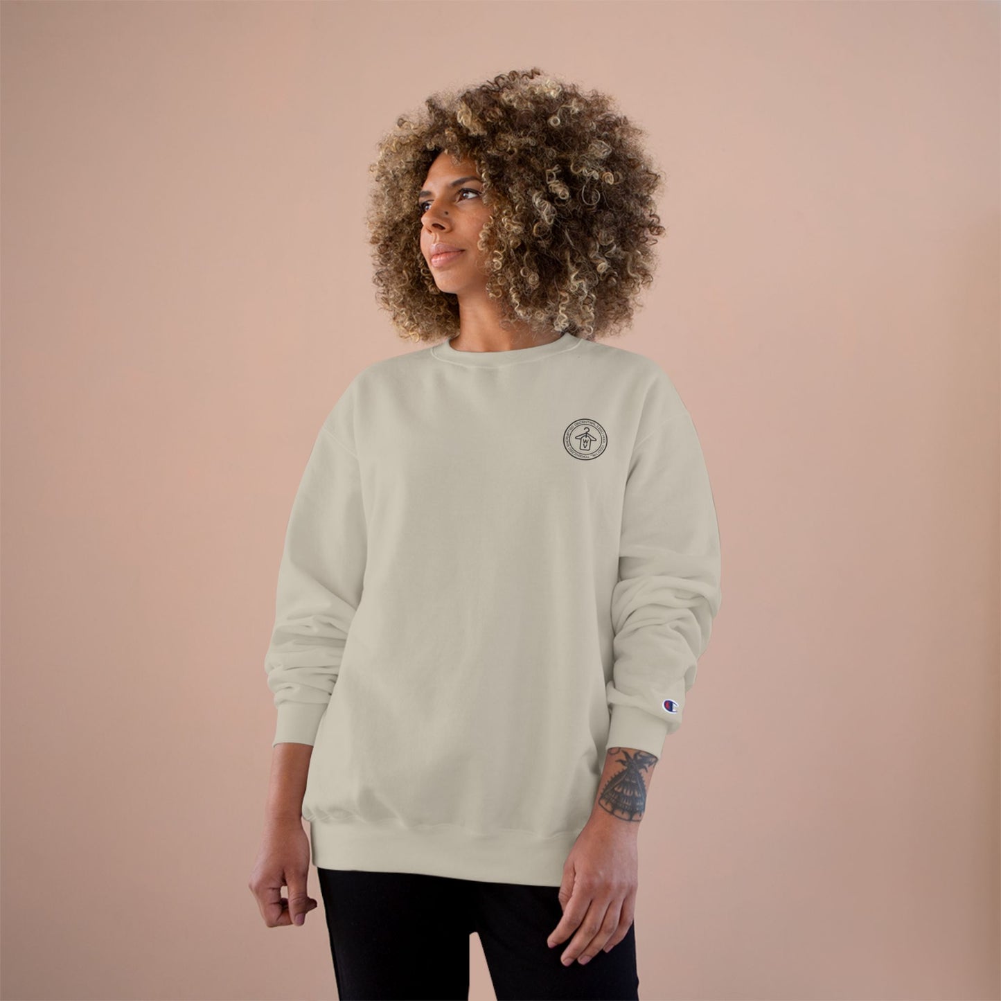 Crypto Vault Signature Crewneck (front logo) – Premium Champion Fleece