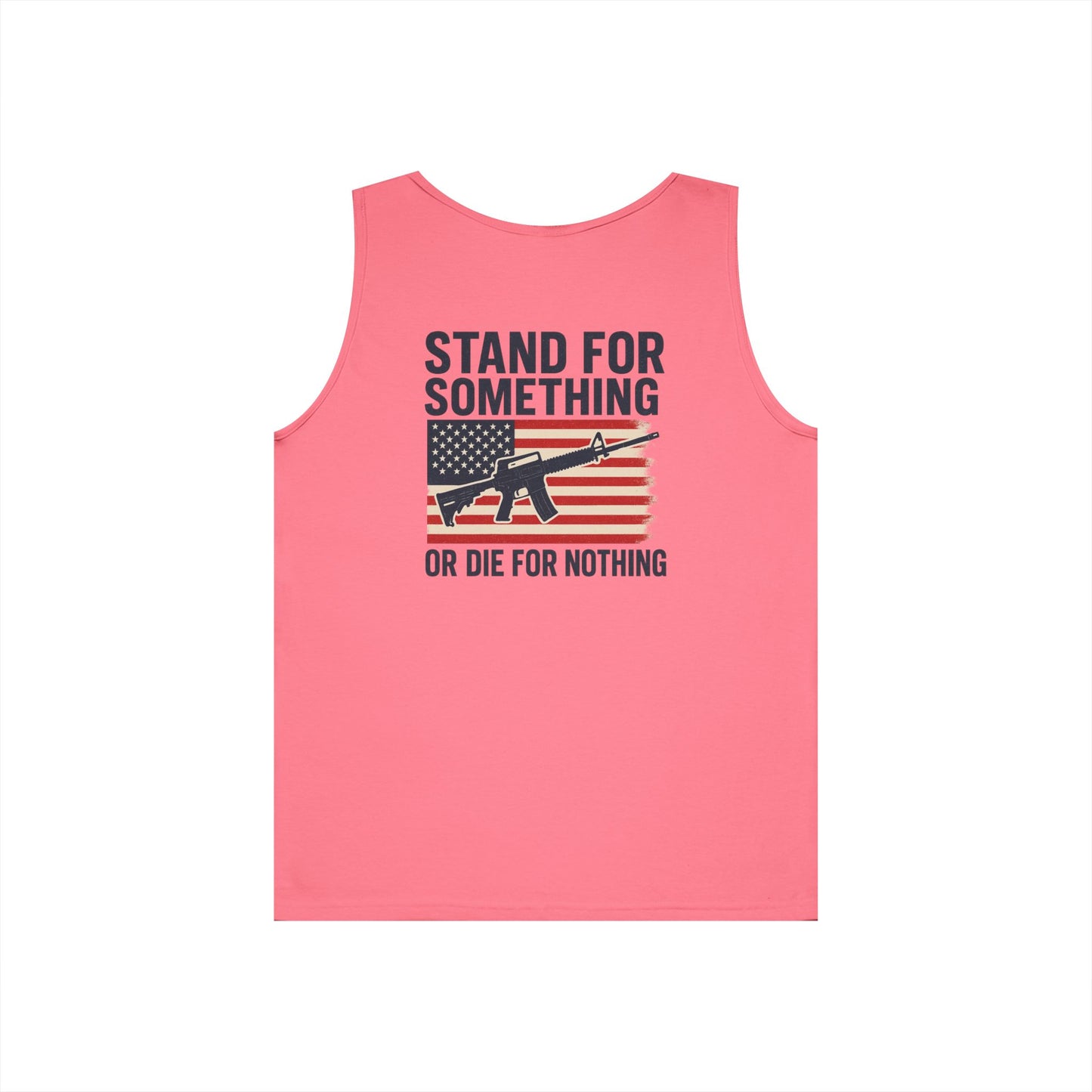 Stand for Something Tank Top (front logo + back design) – American Pride Shirt