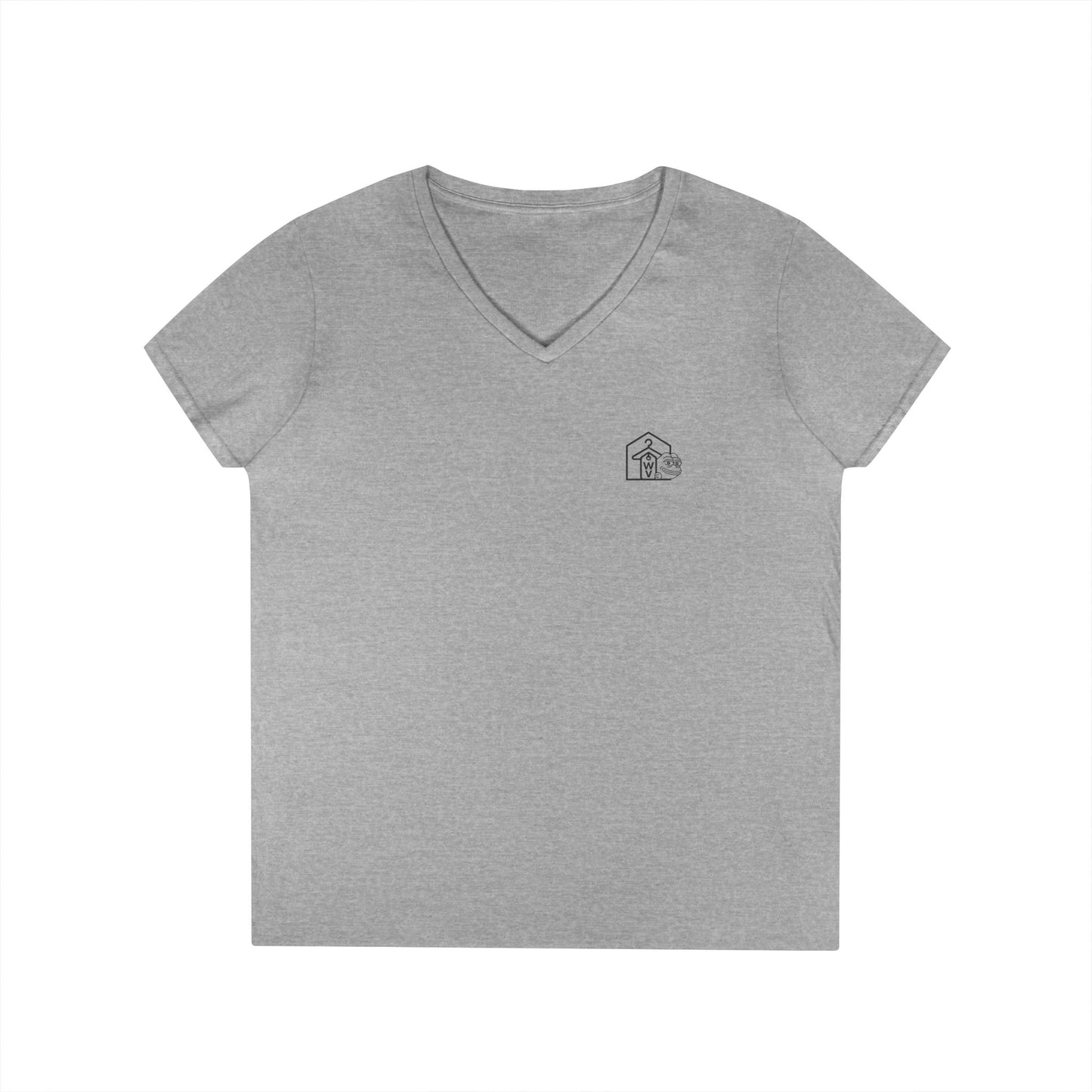 Richard V-Neck Tee (front logo + back design) – Meme Apparel