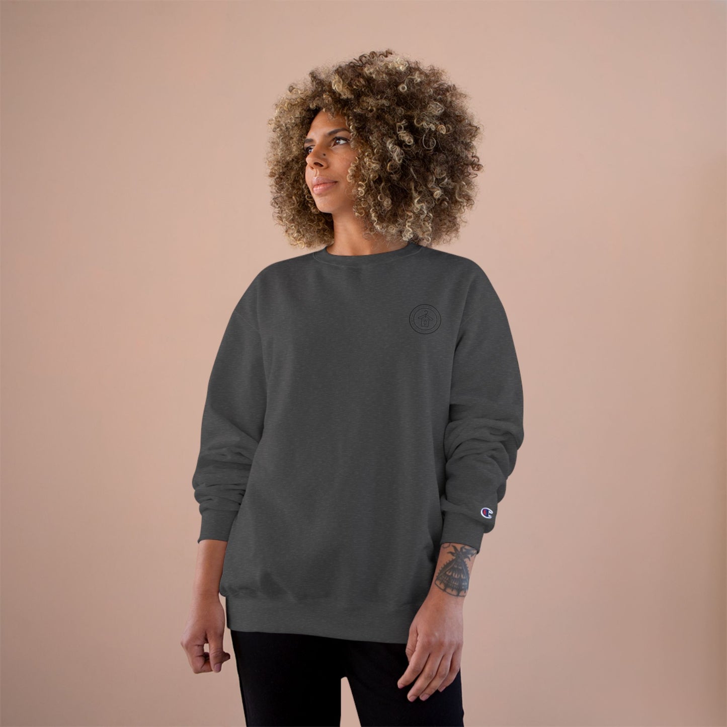 Crypto Vault Signature Crewneck (front logo) – Premium Champion Fleece