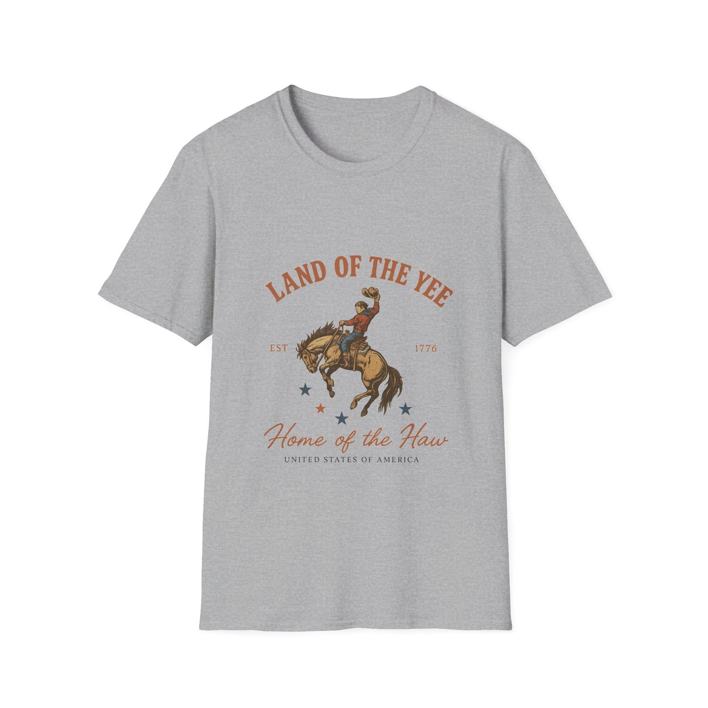 Land of the Yee, Home of the Haw Tee (front design) – American Pride Country Streetwear