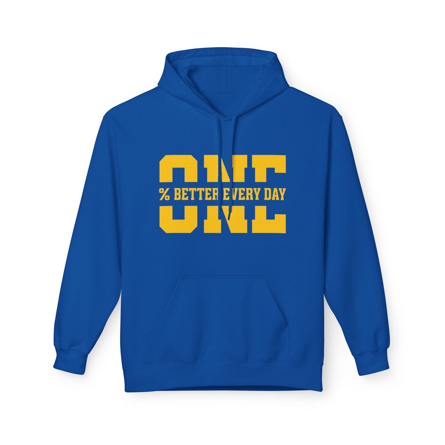 1% Better Every Day Hoodie (front design) – Discipline Club Pullover