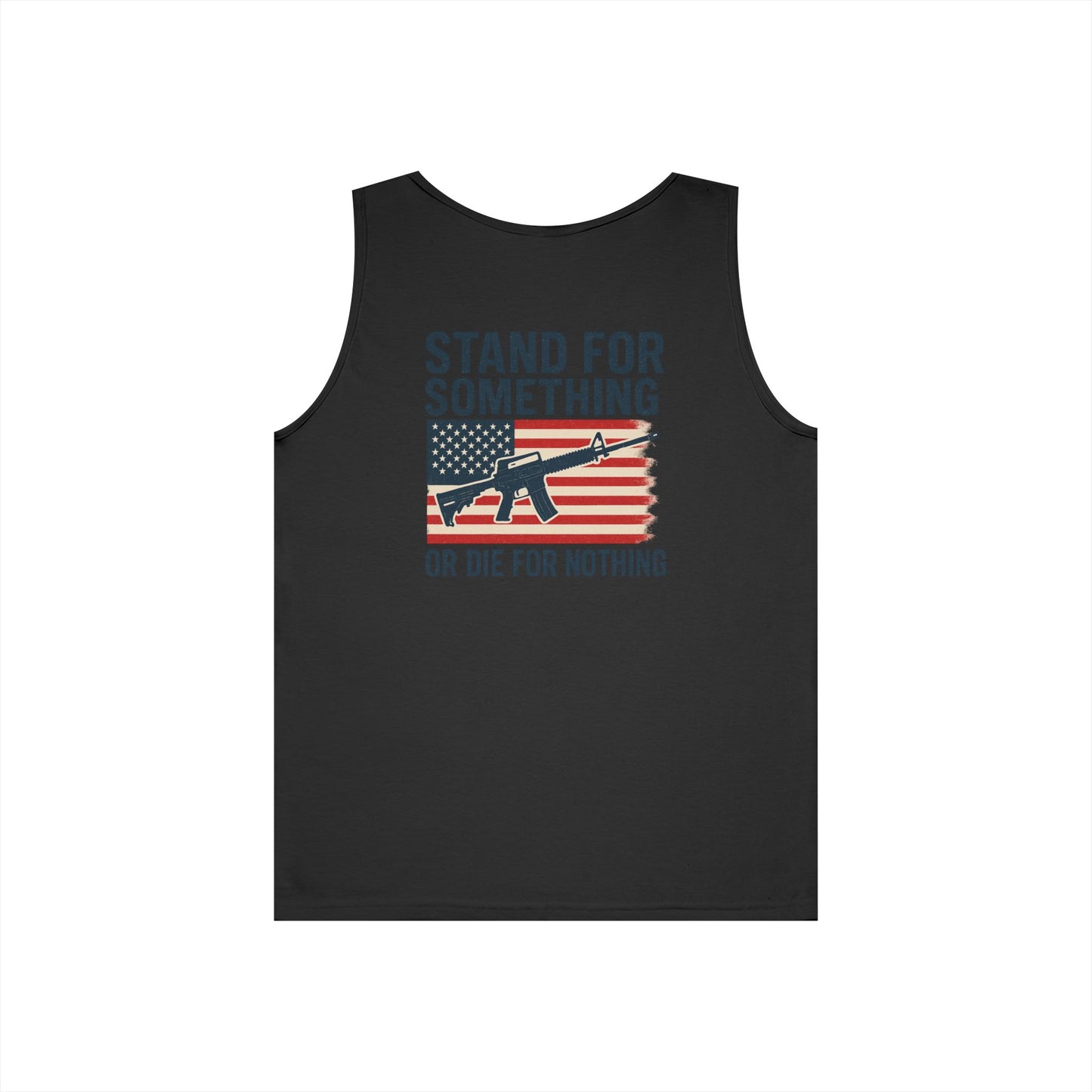 Stand for Something Tank Top (front logo + back design) – American Pride Shirt