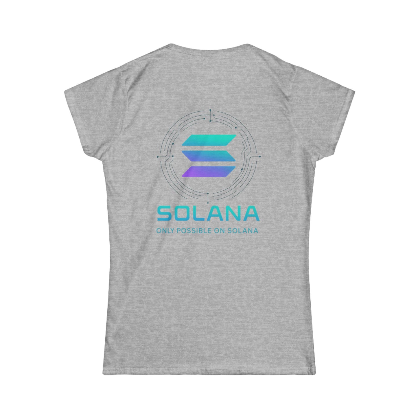 Only Possible on Solana Tee (front logo + back design) – Crypto Vault Women’s Shirt