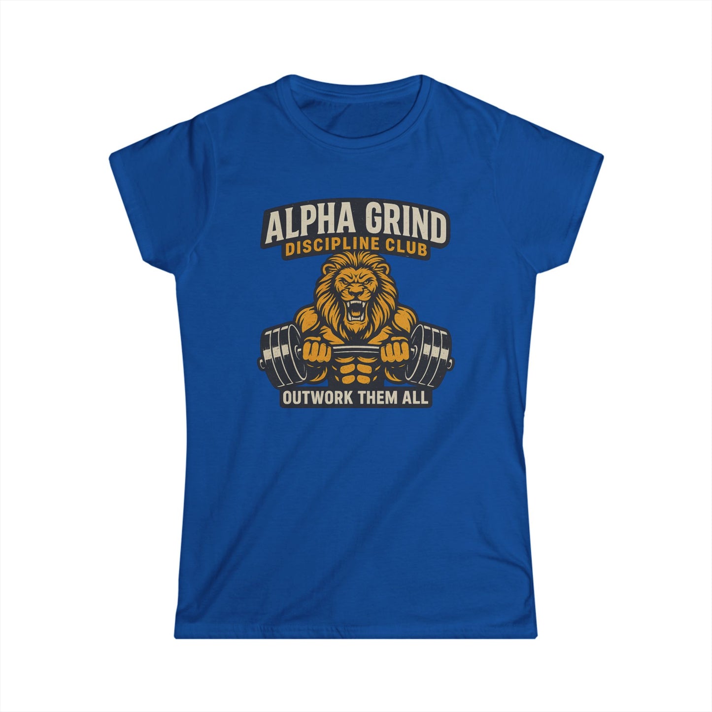 Alpha Grind Women’s Tee (front design) – Gym Apparel