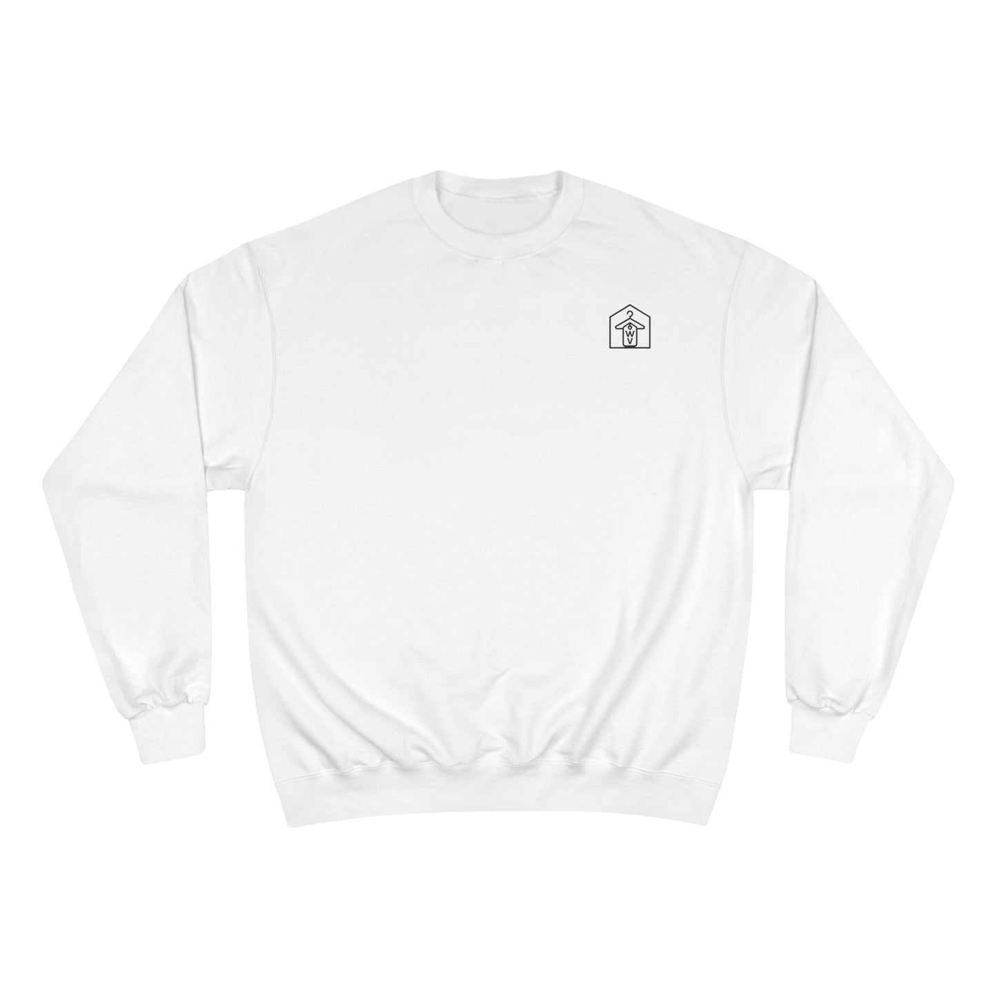 Wearhouse Vibes Signature Crewneck (front logo) – Premium Champion Fleece