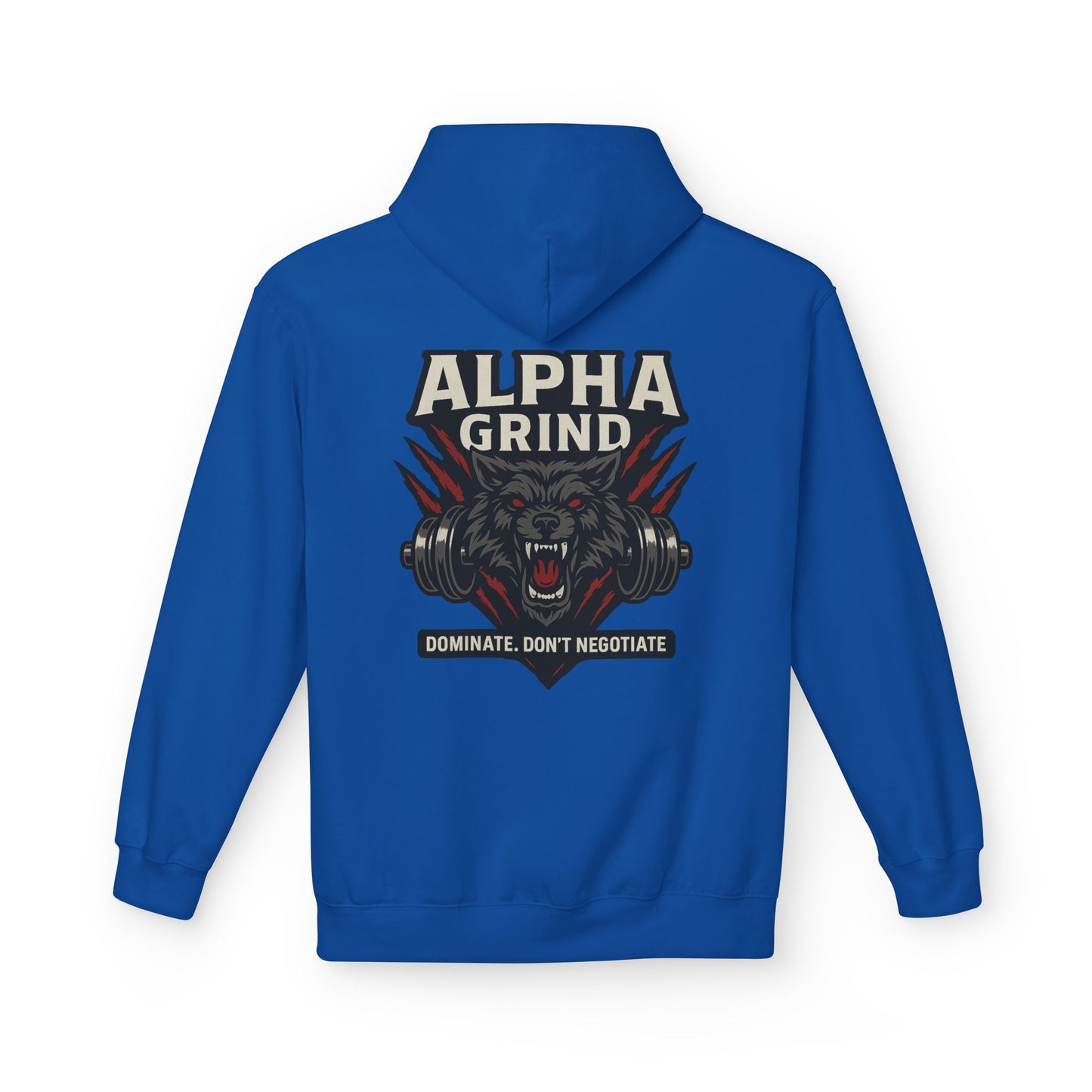 Dominate Midweight Softstyle Fleece Hoodie (front logo + back design) – Gym Apparel