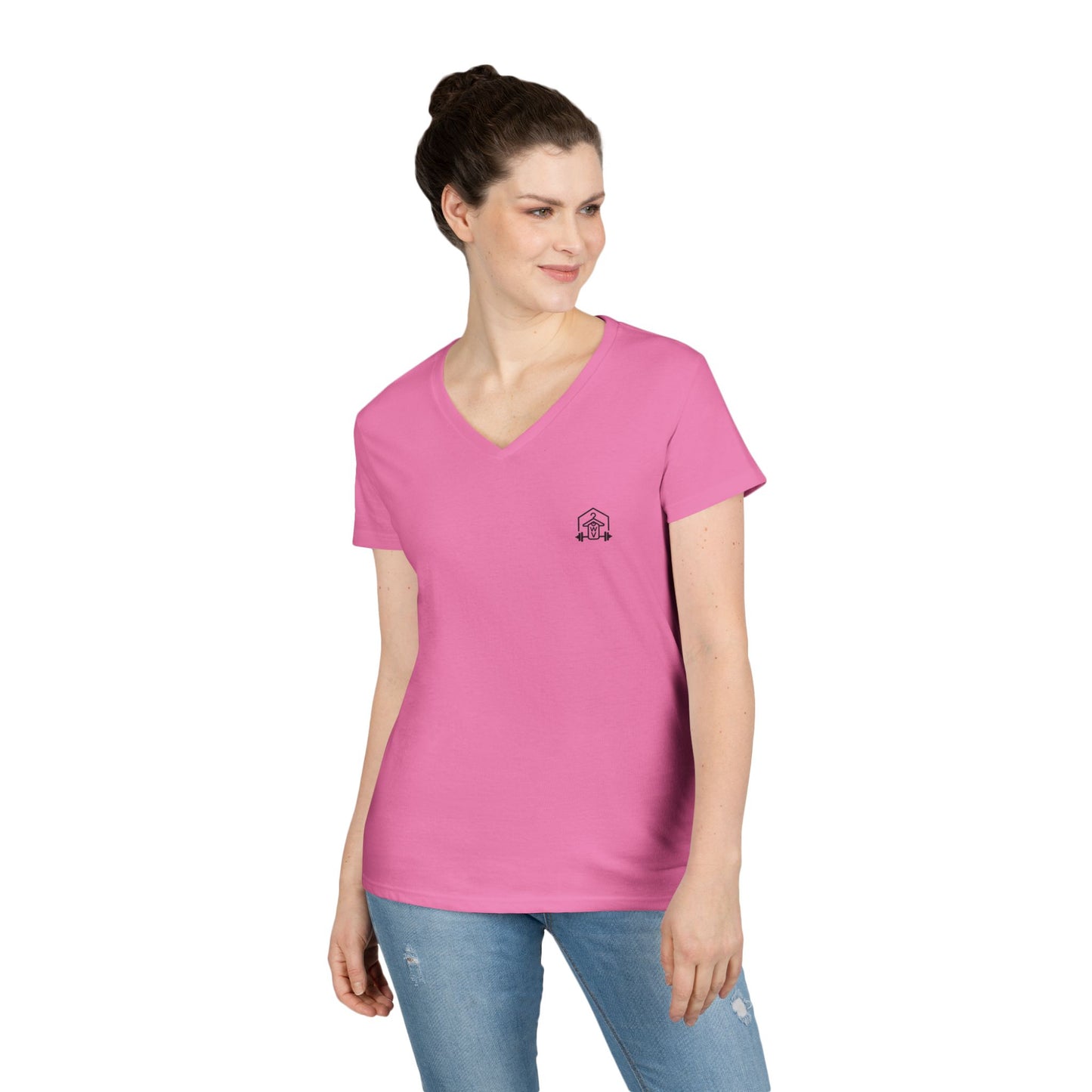 Bigfoot Gains Tee (front logo + back design) – Discipline Club Ladies V-Neck