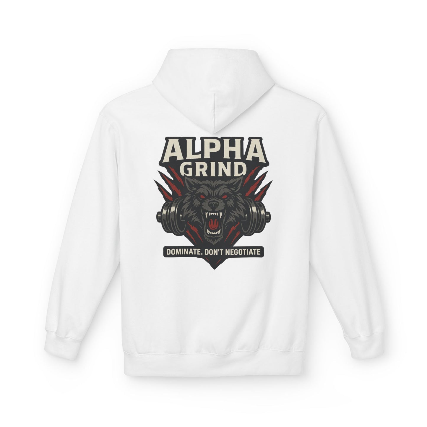 Dominate Midweight Softstyle Fleece Hoodie (front logo + back design) – Gym Apparel
