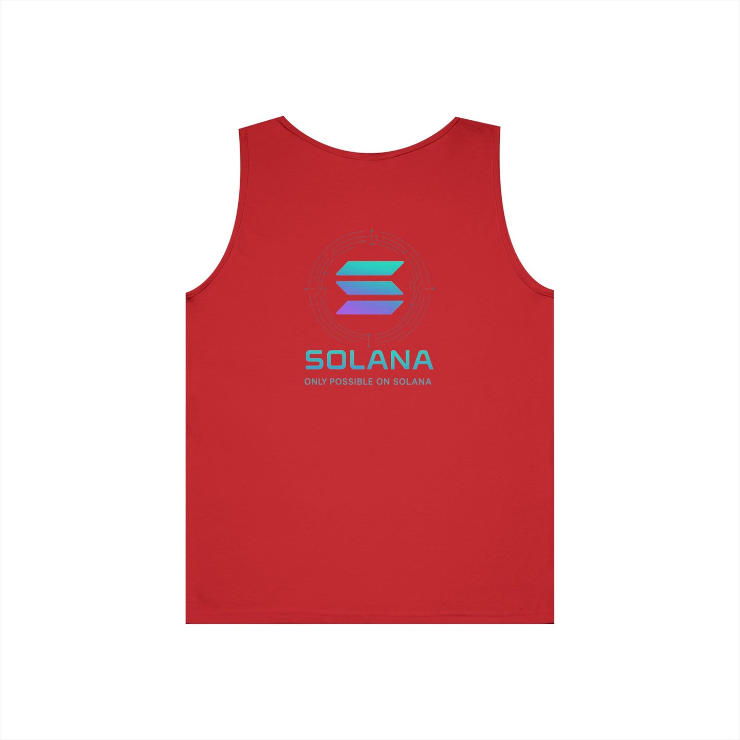 Only Possible on Solana Tank Top (front logo + back design) – Crypto Vault Shirt