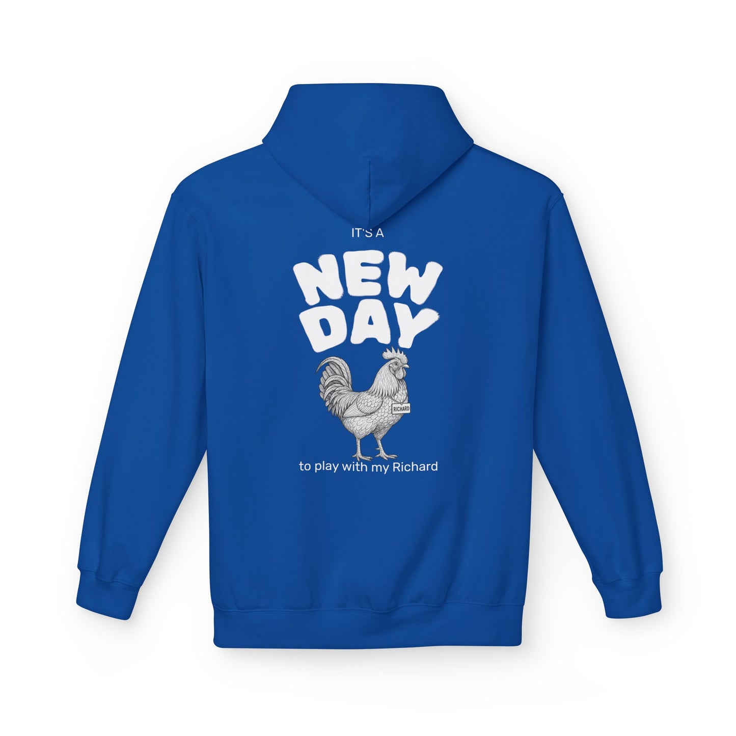 Richard Midweight Softstyle Fleece Hoodie (front logo + back design) - Meme Apparel