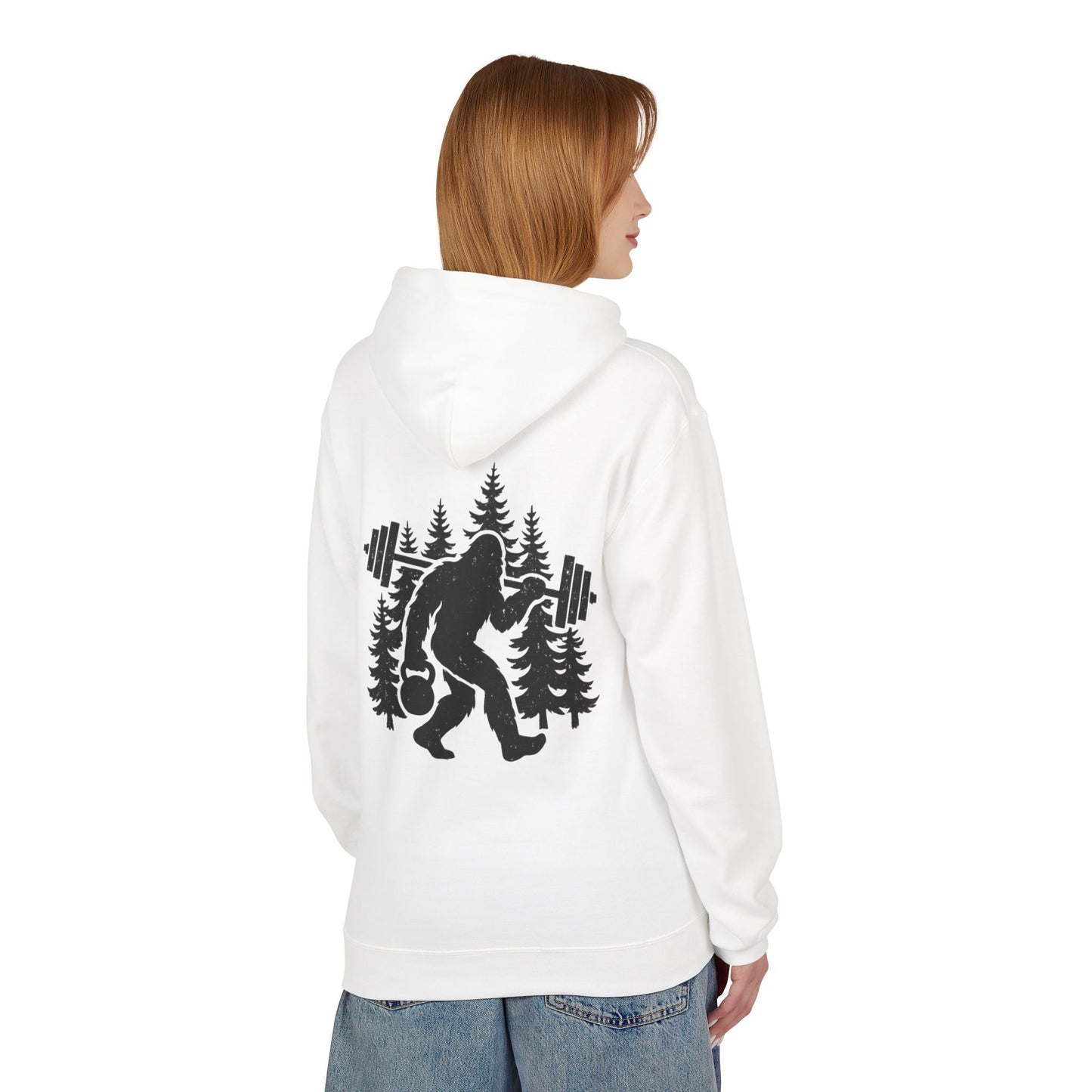 Bigfoot Gains Hoodie (front logo + back design) – Discipline Club Pullover