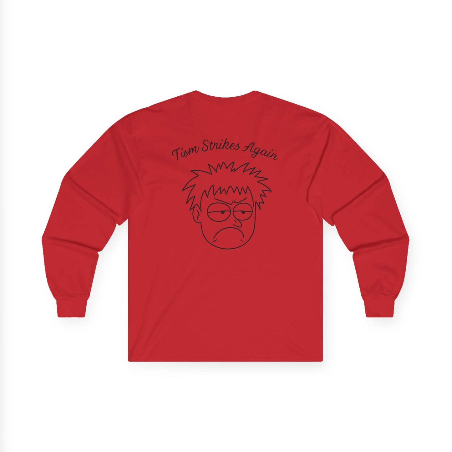 Tism Strikes Again Long Sleeve Tee (front logo + back design) - Meme Apparel