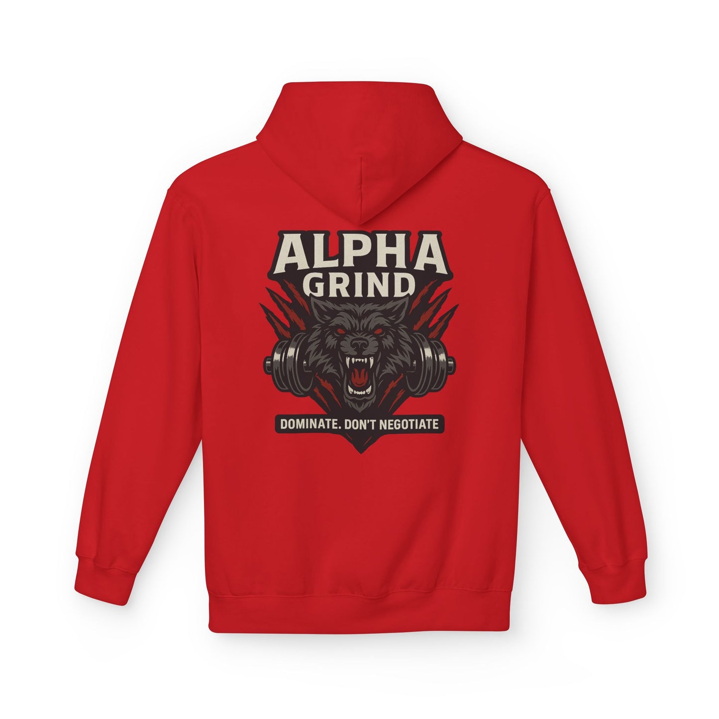 Dominate Midweight Softstyle Fleece Hoodie (front logo + back design) – Gym Apparel