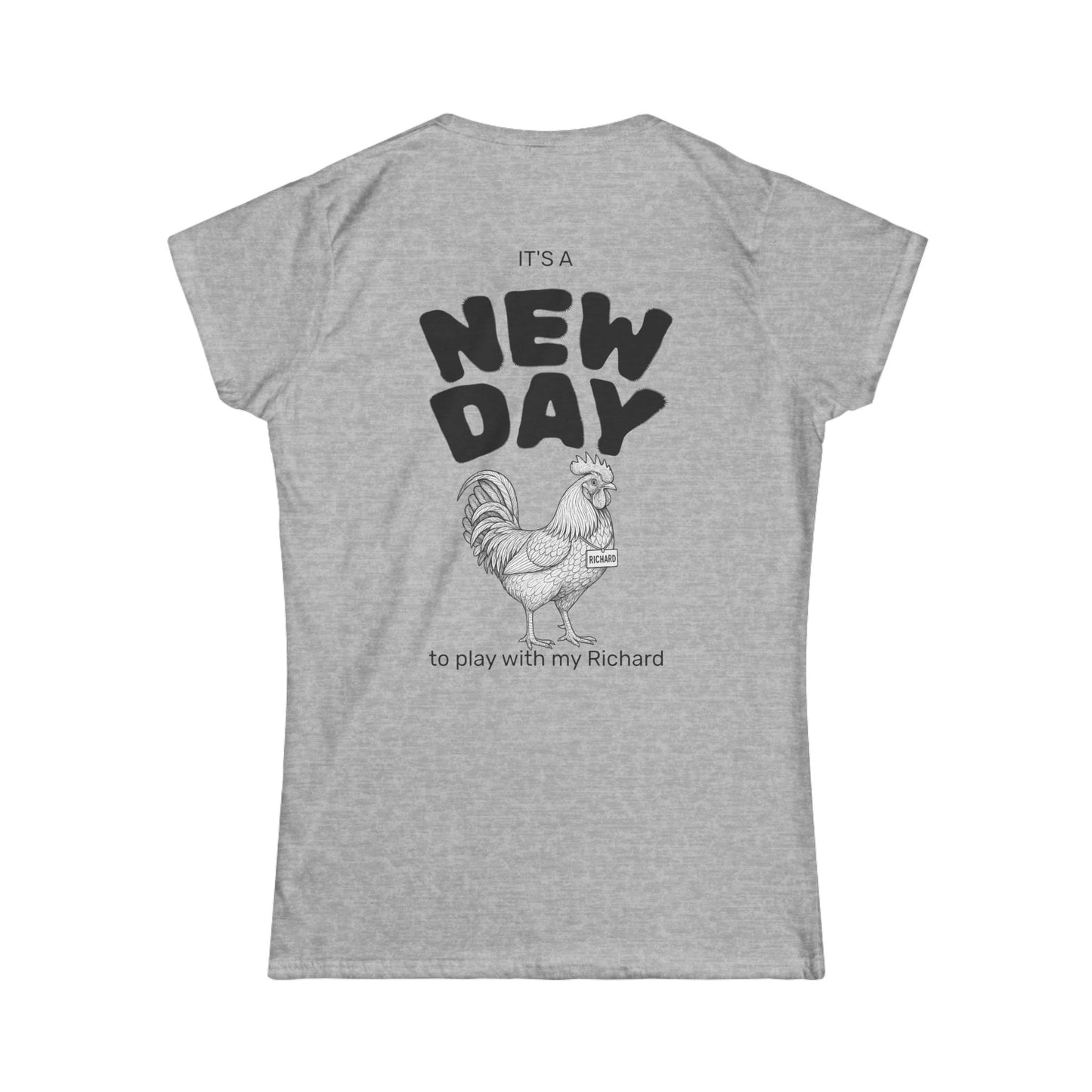 Richard Women's Tee (front logo + back design) – Meme Apparel