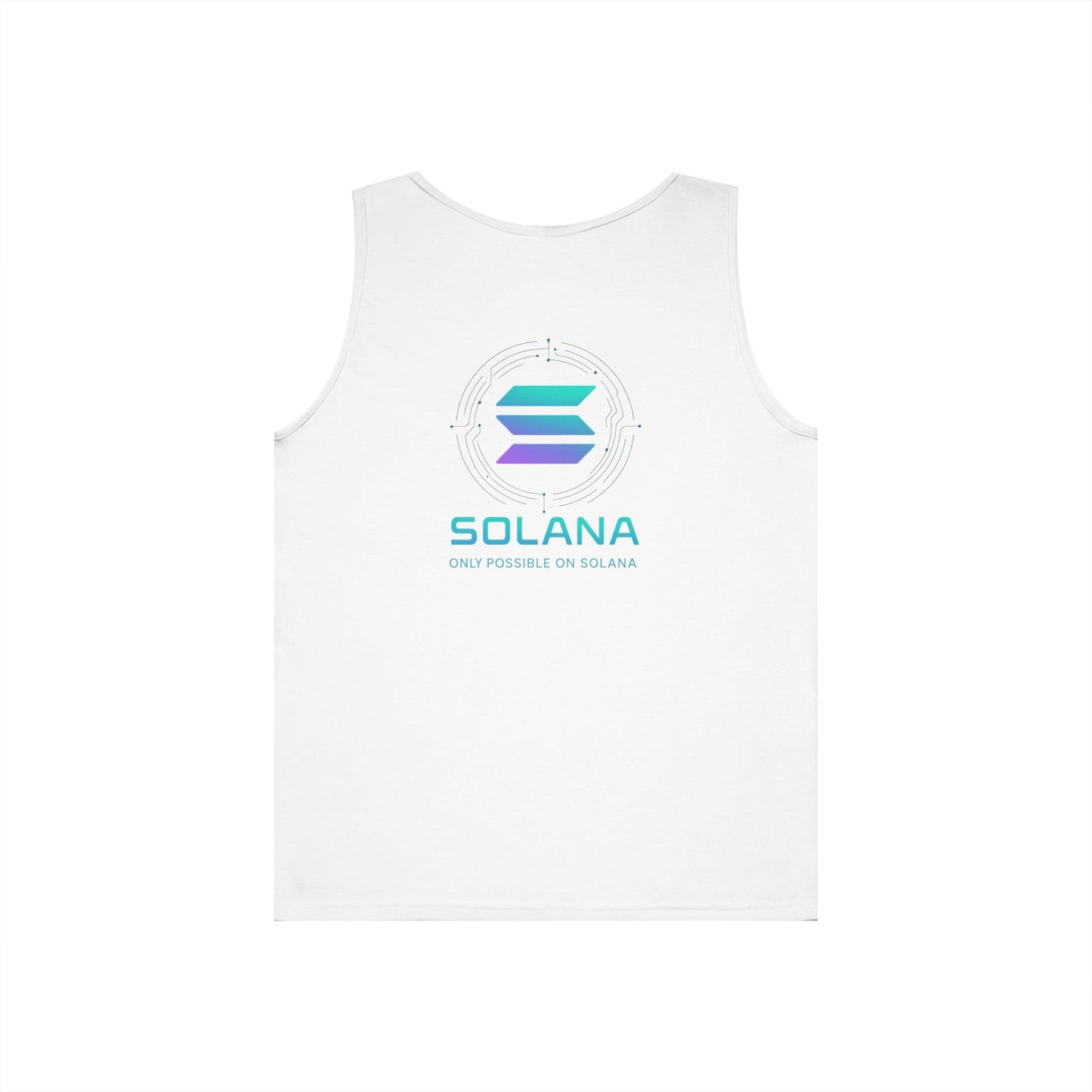 Only Possible on Solana Tank Top (front logo + back design) – Crypto Vault Shirt