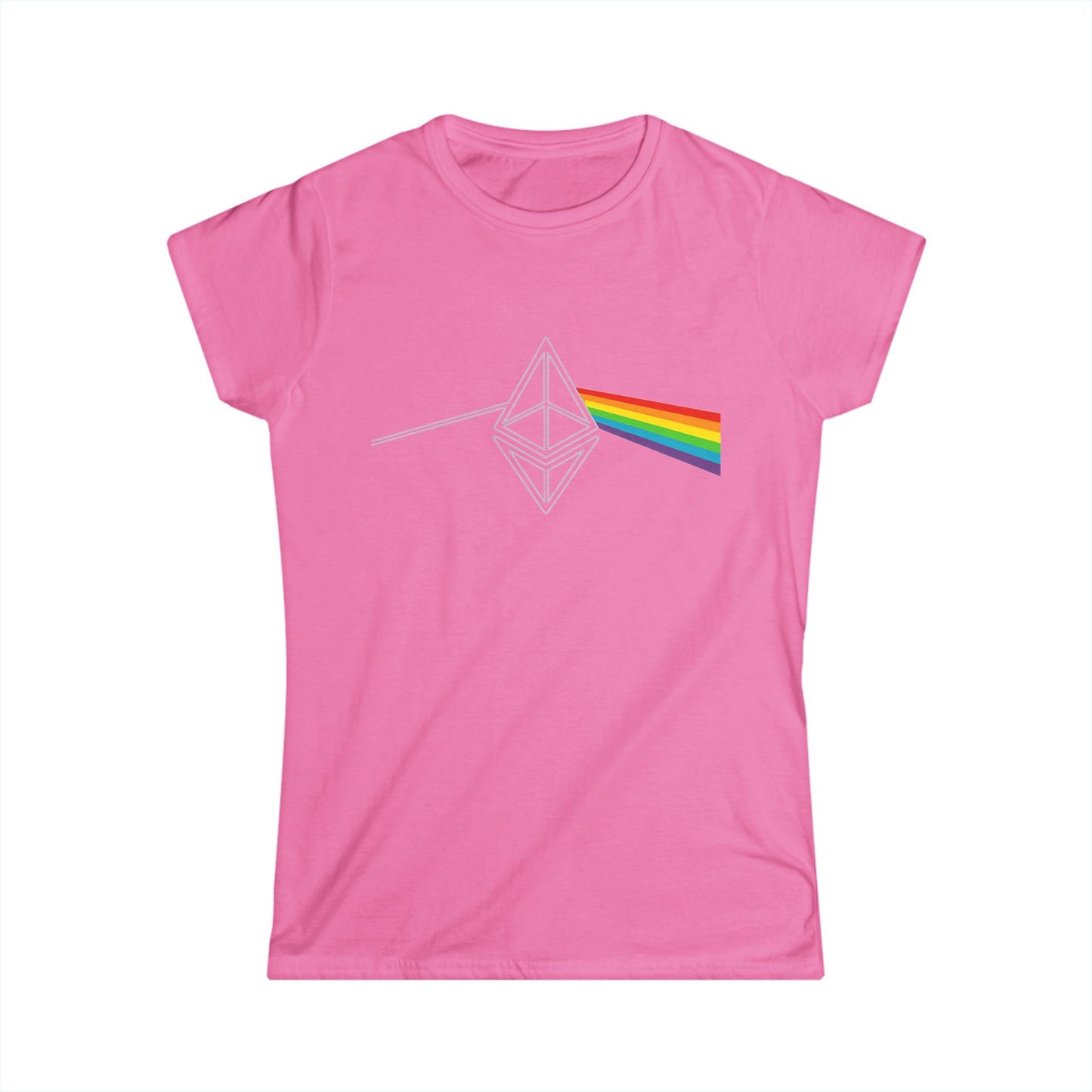 Ethereum Dark Side of the Moon Tee (front design) – Crypto Vault Women’s Shirt