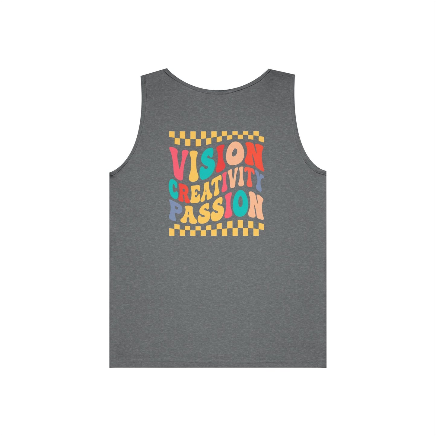 Vision Creativity Passion Tank Top (front logo + back design) – Meme Culture Shirt