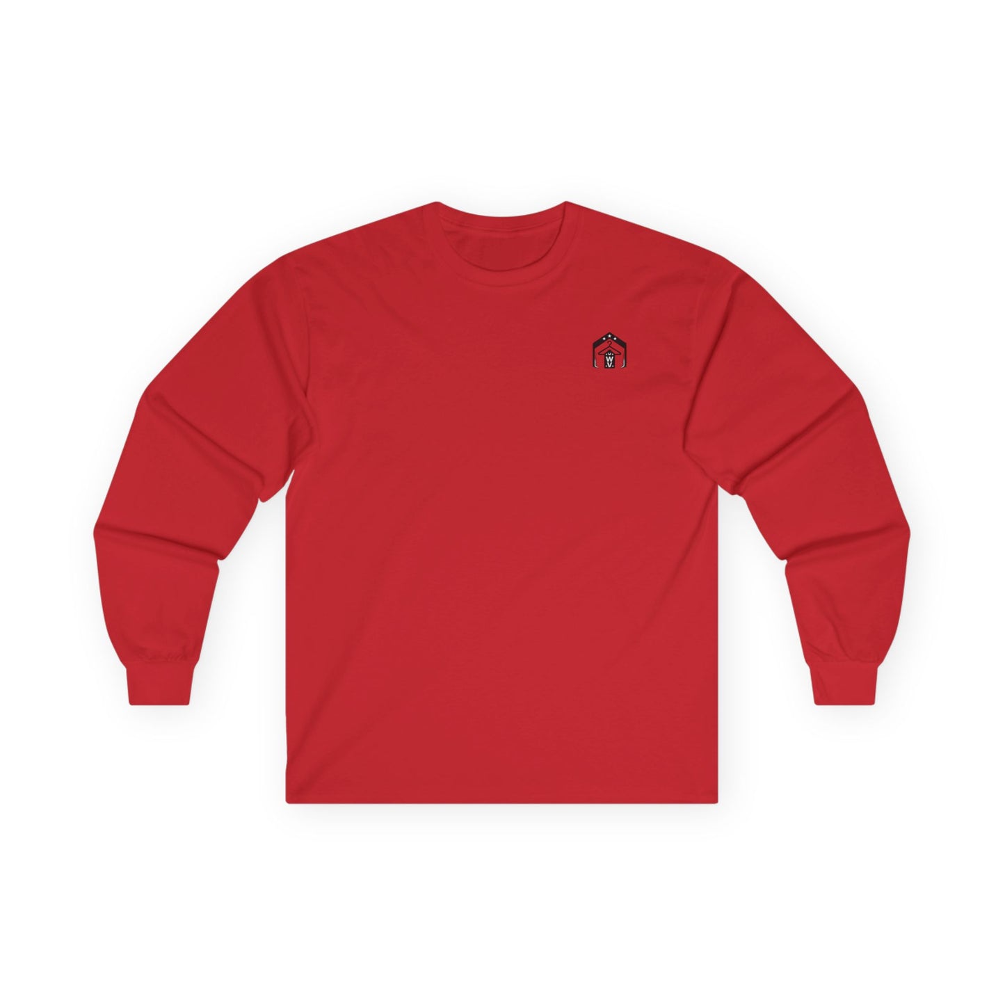 Made in America Long Sleeve Tee (front logo + back design) – American Pride Shirt