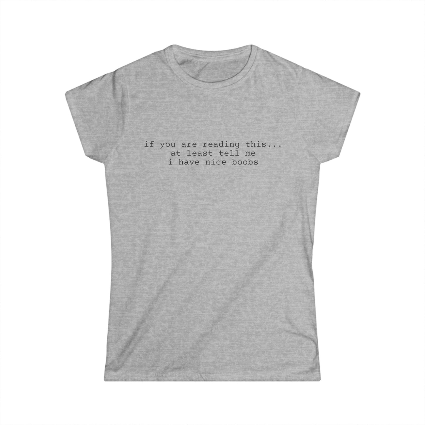 Nice Boobs Women's Tee (front design) – Meme Apparel