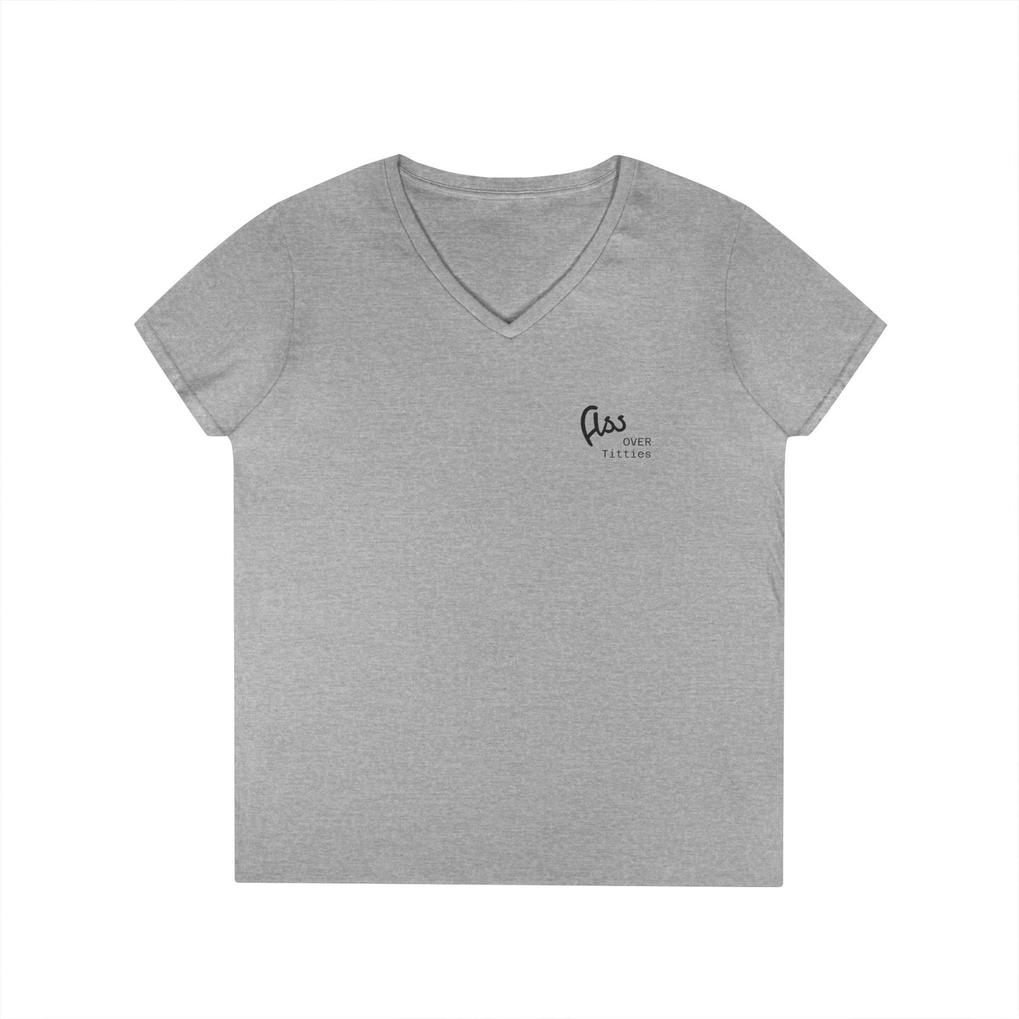Ass Over Titties V-Neck Tee (front design) – Meme Apparel