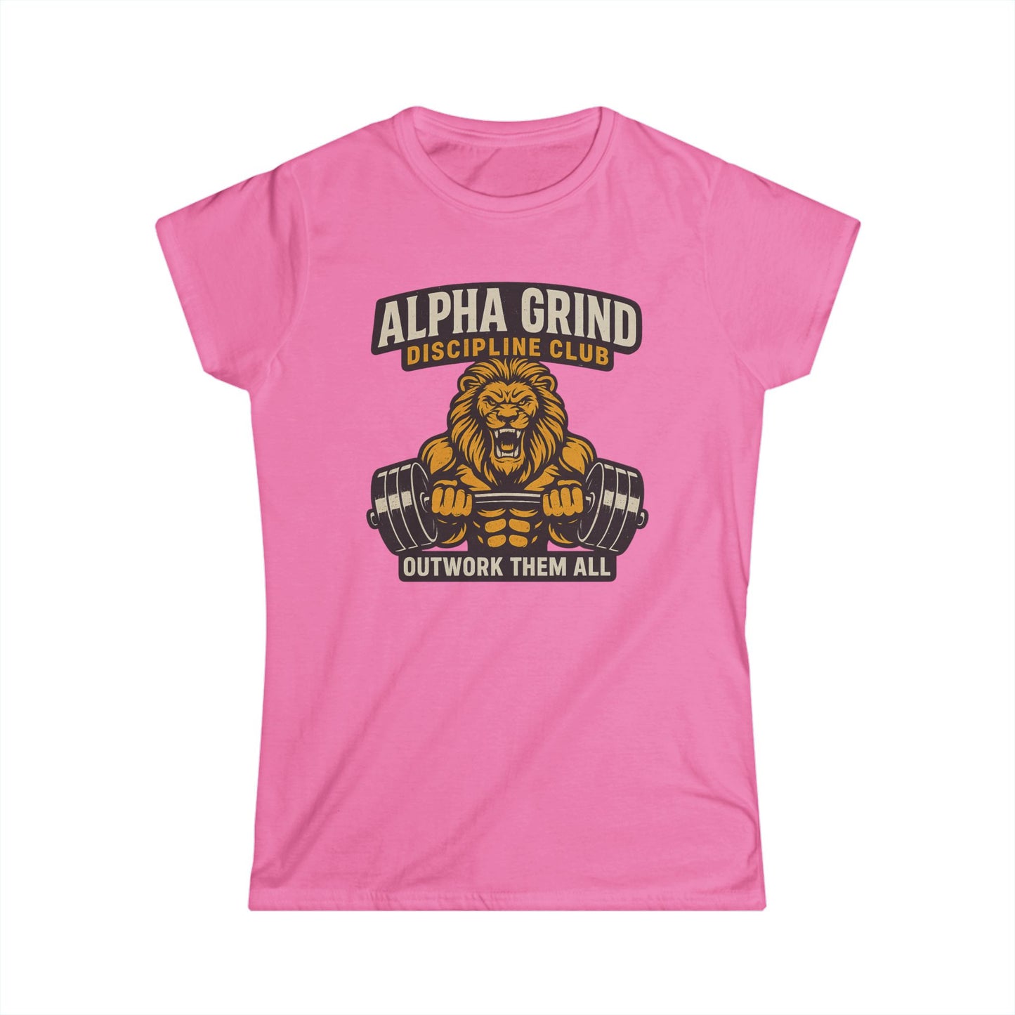 Alpha Grind Women’s Tee (front design) – Gym Apparel