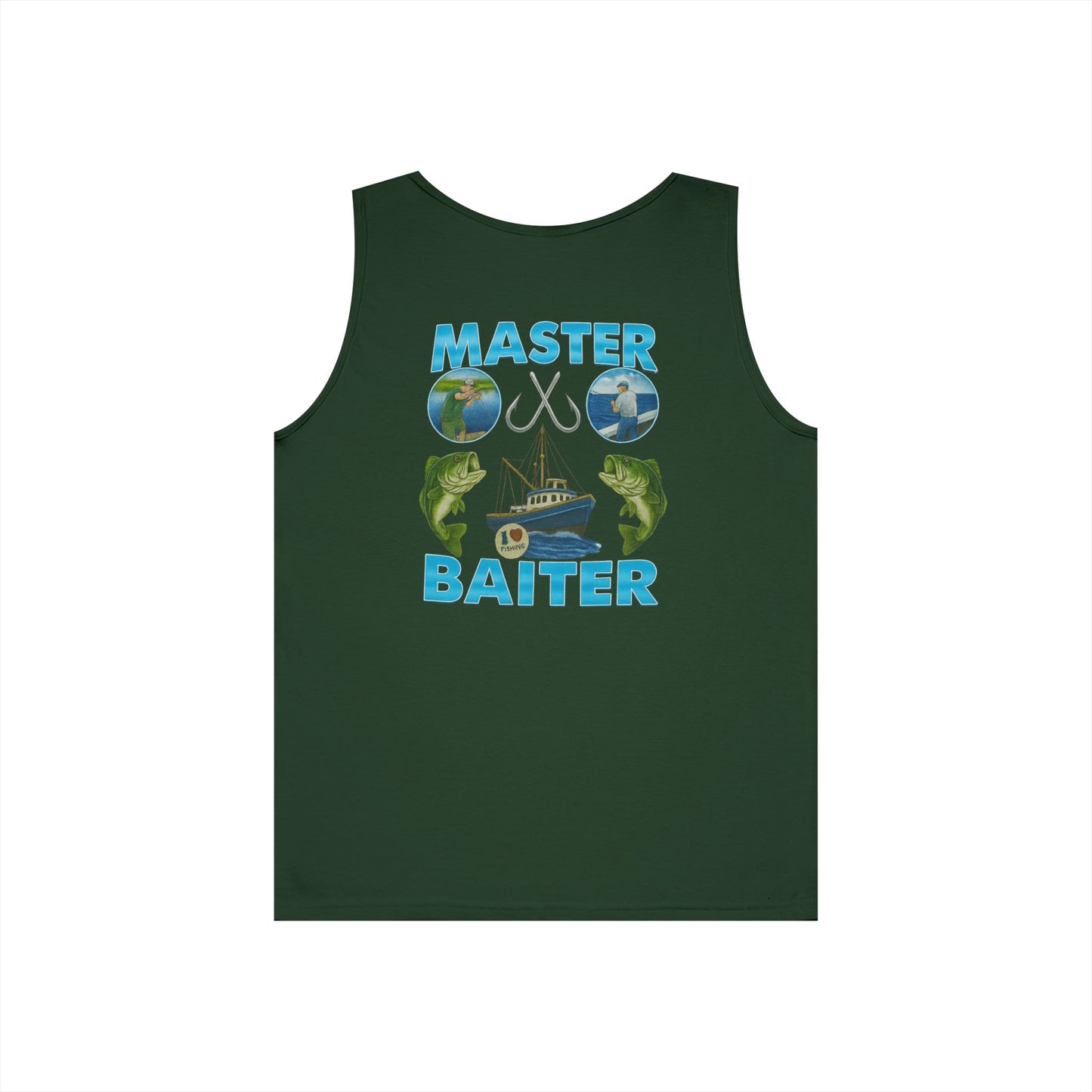 Master Baiter Tank Top (front logo + back design) - Meme Apparel