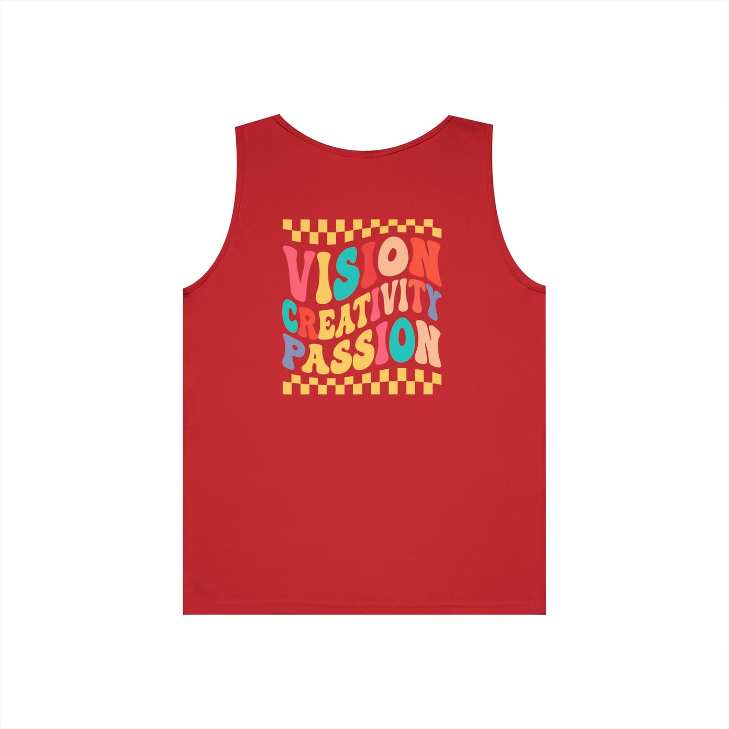 Vision Creativity Passion Tank Top (front logo + back design) – Meme Culture Shirt