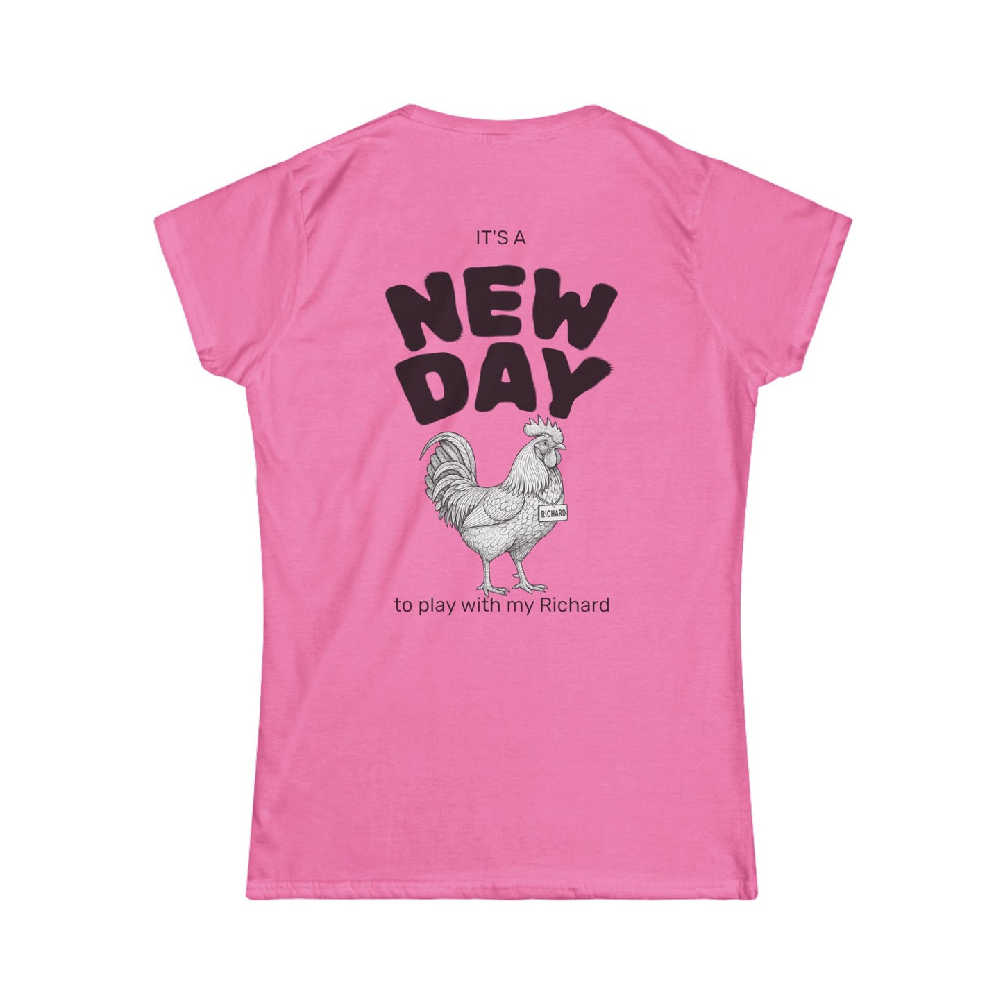 Richard Women's Tee (front logo + back design) – Meme Apparel