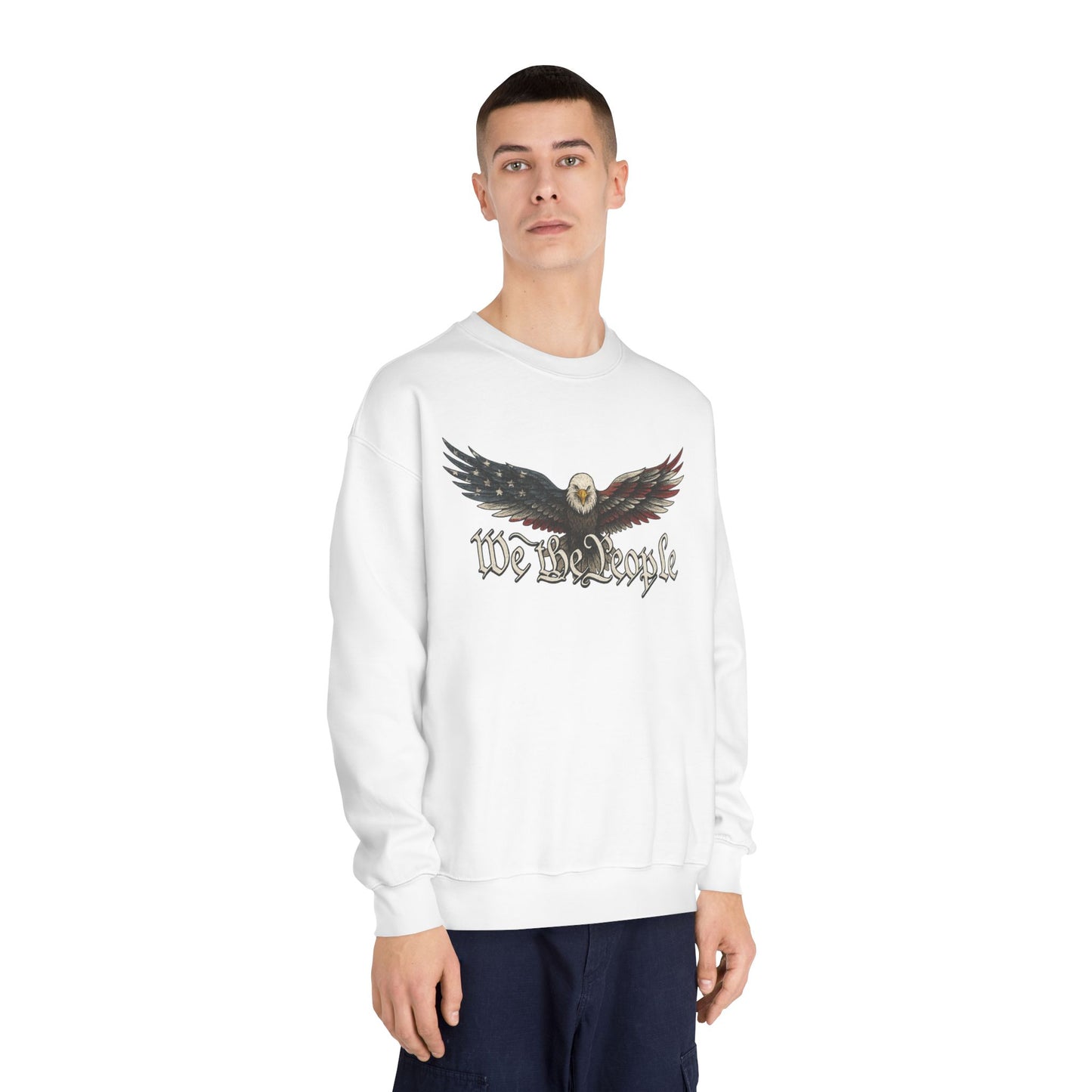 We the People Crewneck Sweatshirt (front design) – American Pride Pullover