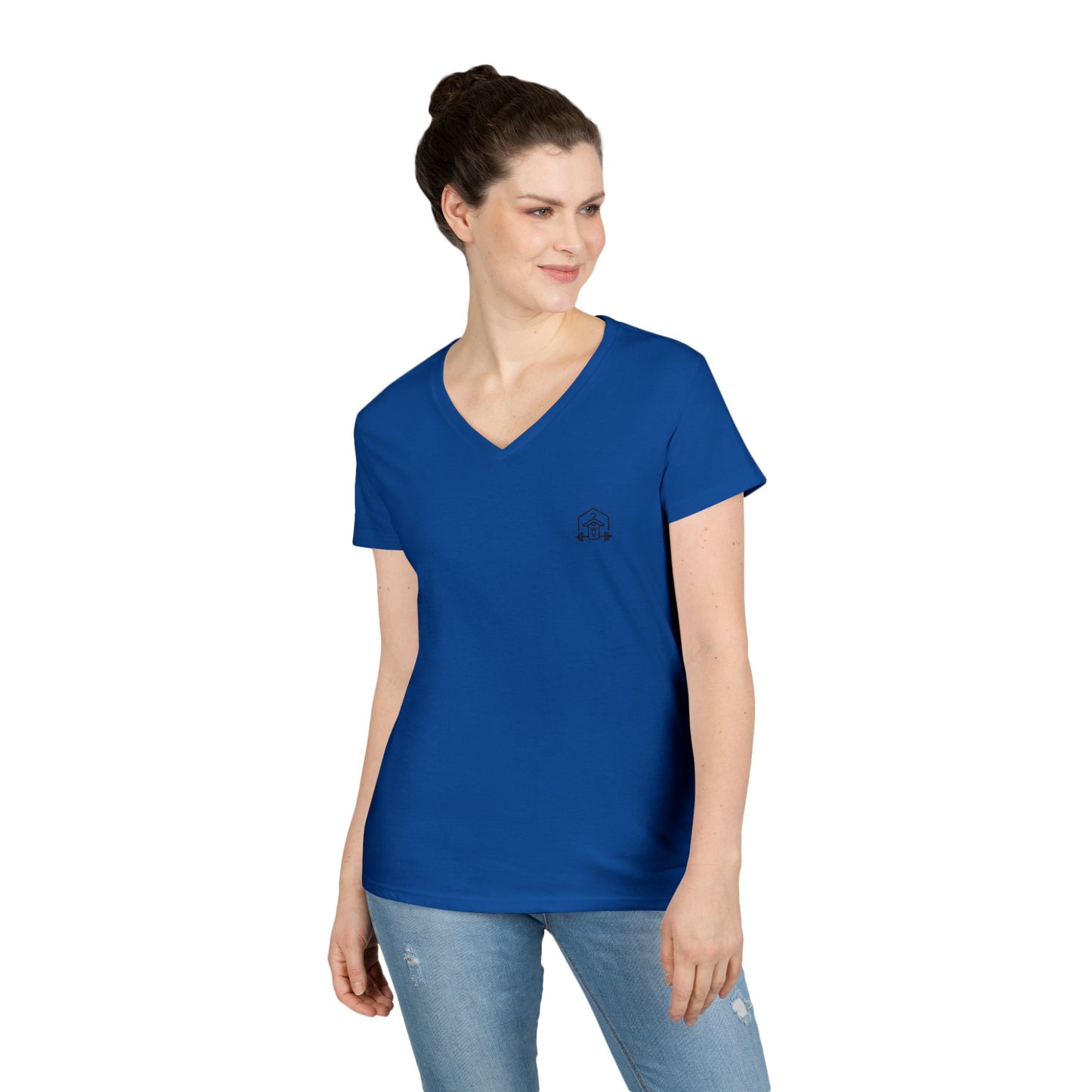 Bigfoot Gains Tee (front logo + back design) – Discipline Club Ladies V-Neck