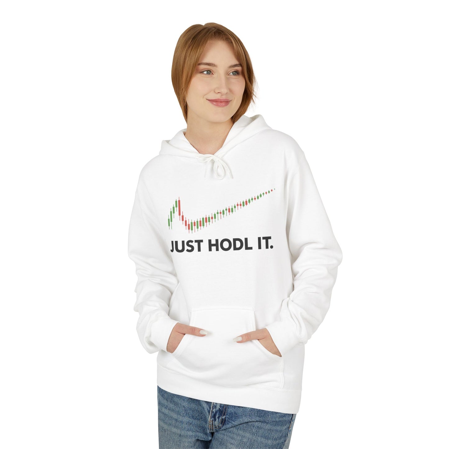 Just HODL It Hoodie (front design) – Crypto Vault Pullover