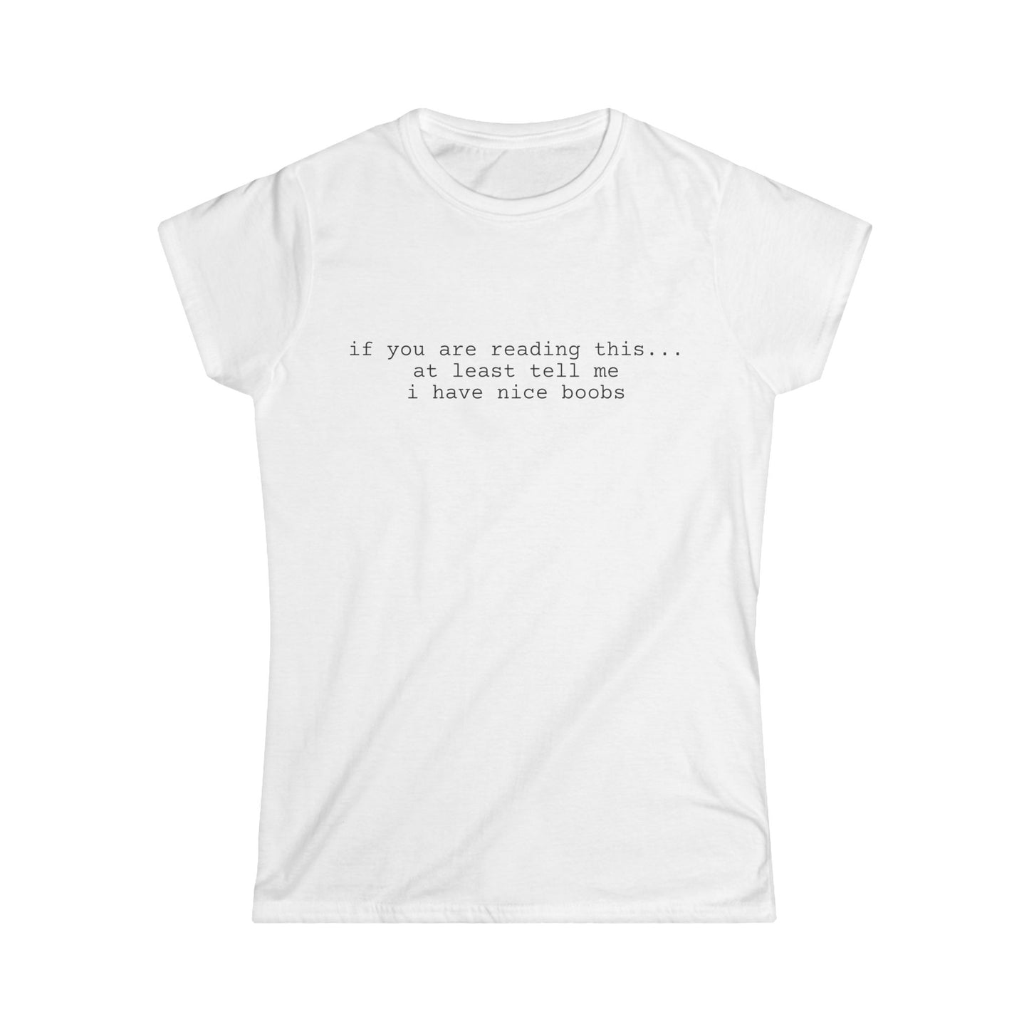 Nice Boobs Women's Tee (front design) – Meme Apparel