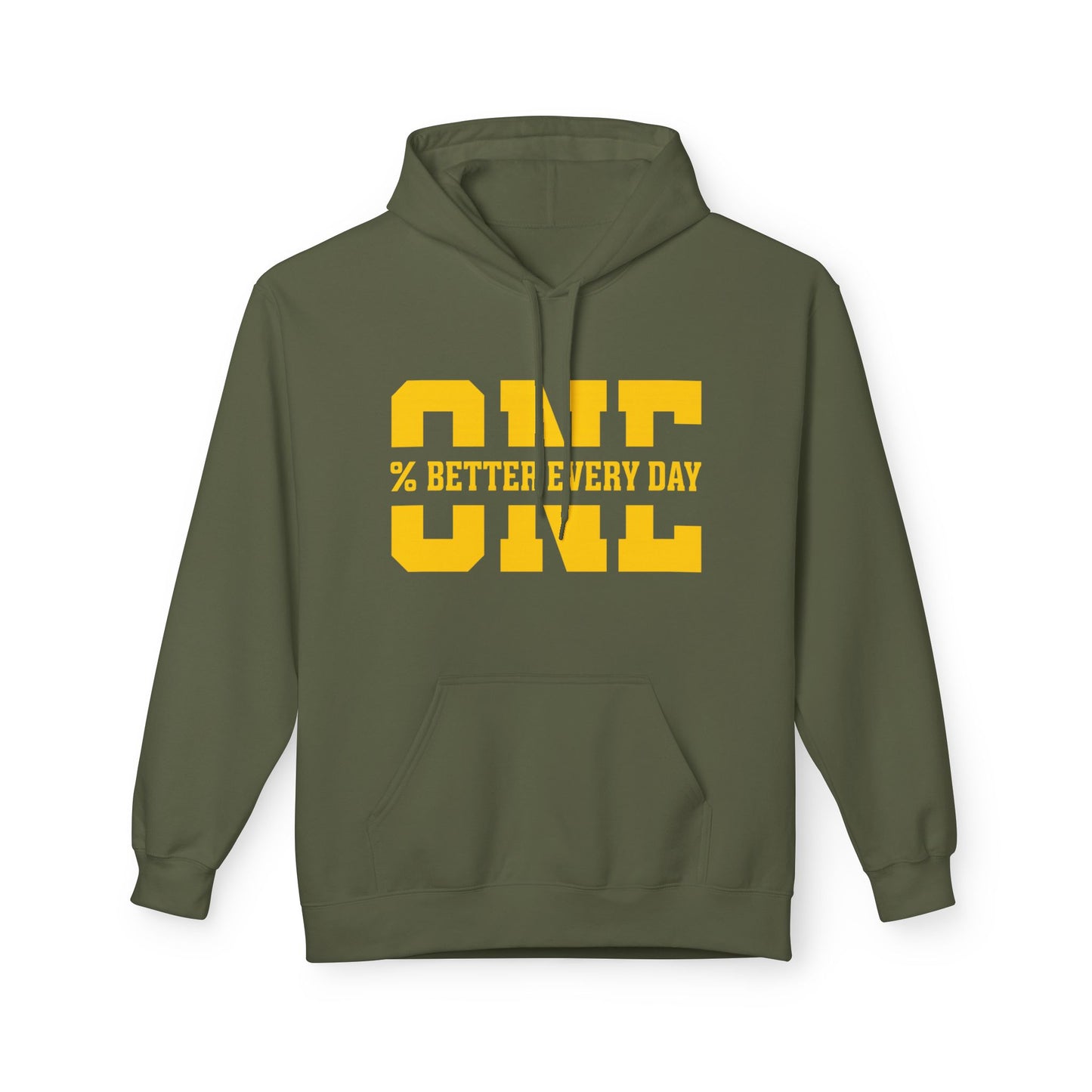 1% Better Every Day Hoodie (front design) – Discipline Club Pullover