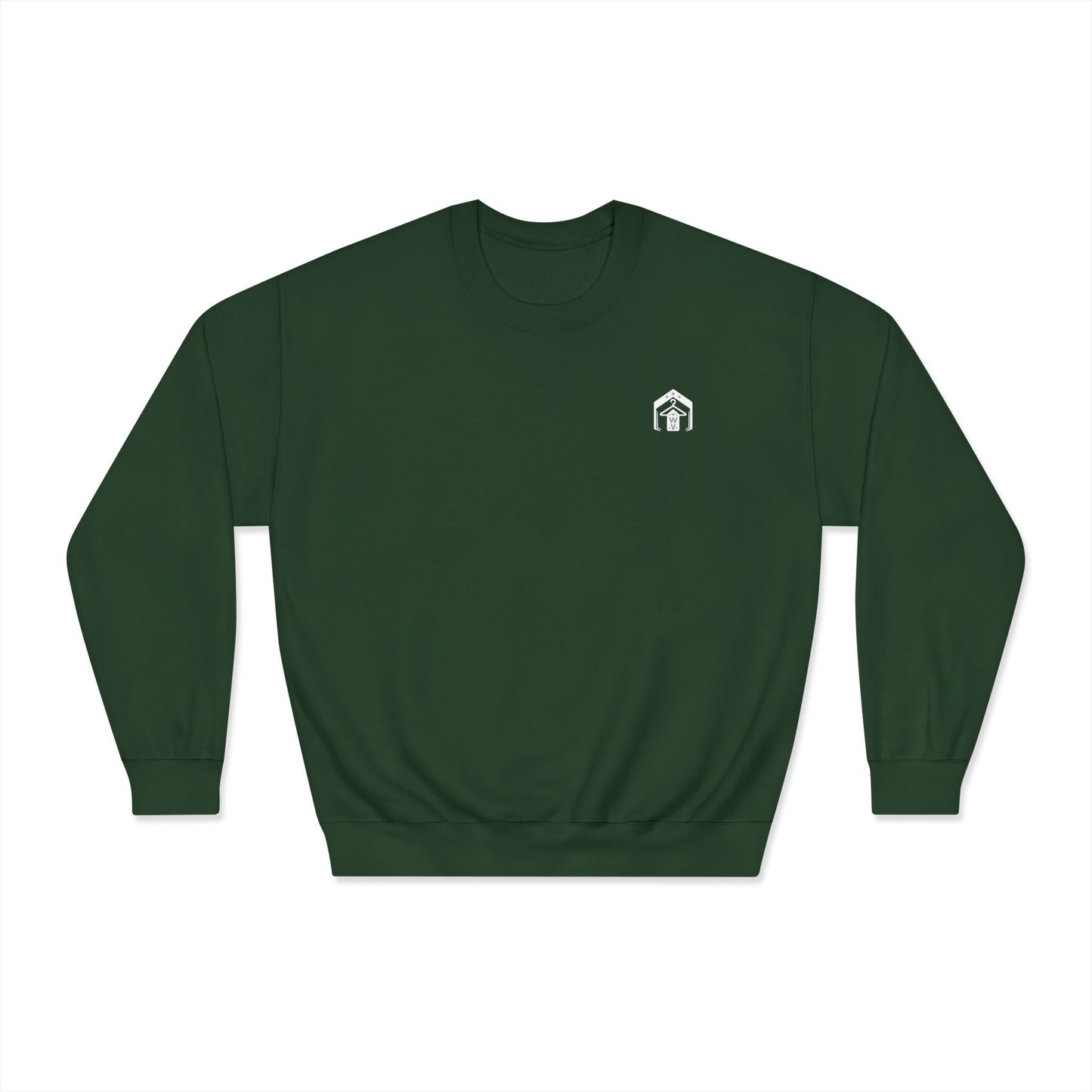 Made in America Crewneck Sweatshirt (front logo + back design) – American Pride Pullover